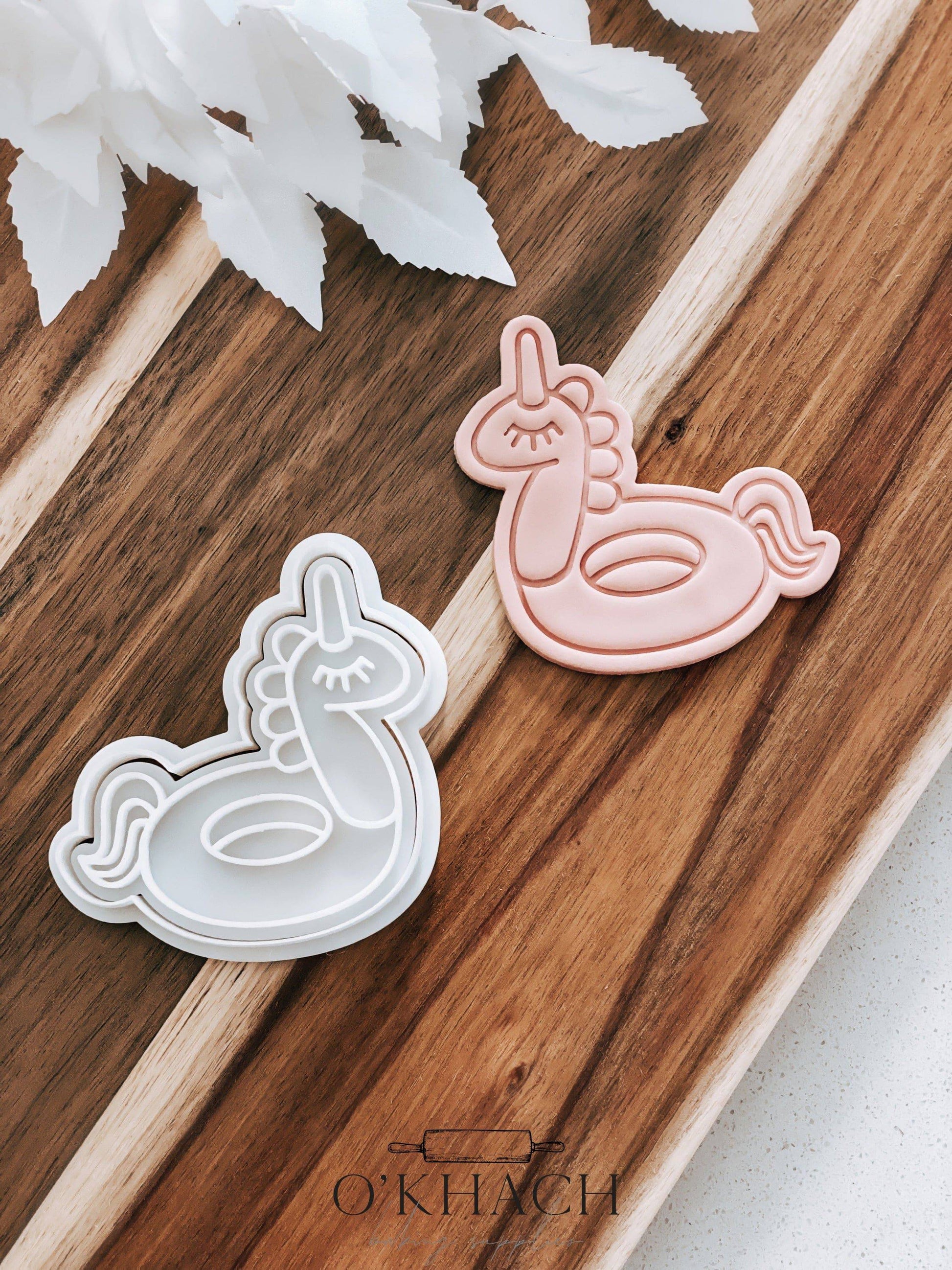 Unicorn Pool Float Stamp and Cutter - O'Khach Baking Supplies