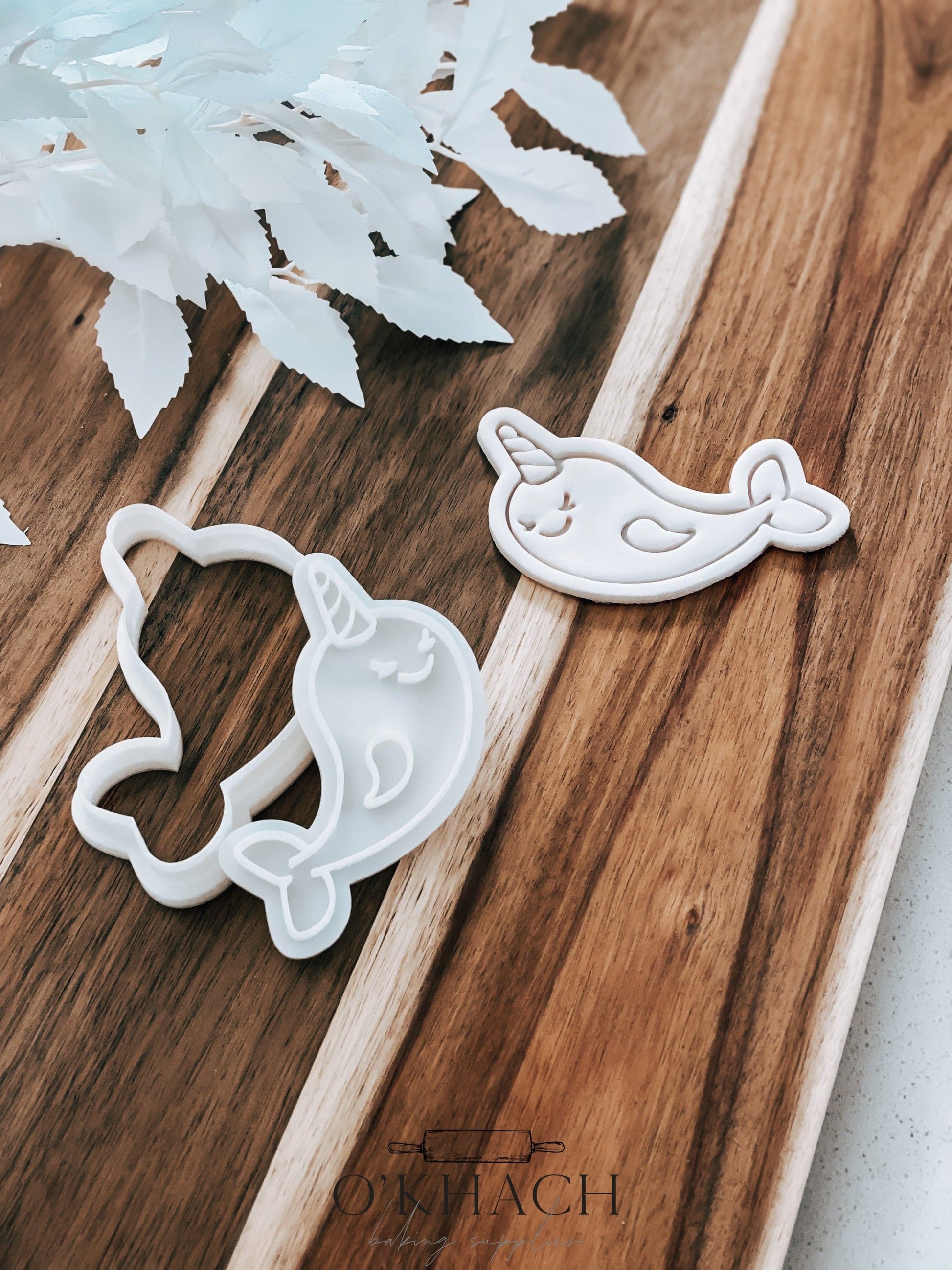 Unicorn Whale Stamp and Cutter - O'Khach Baking Supplies