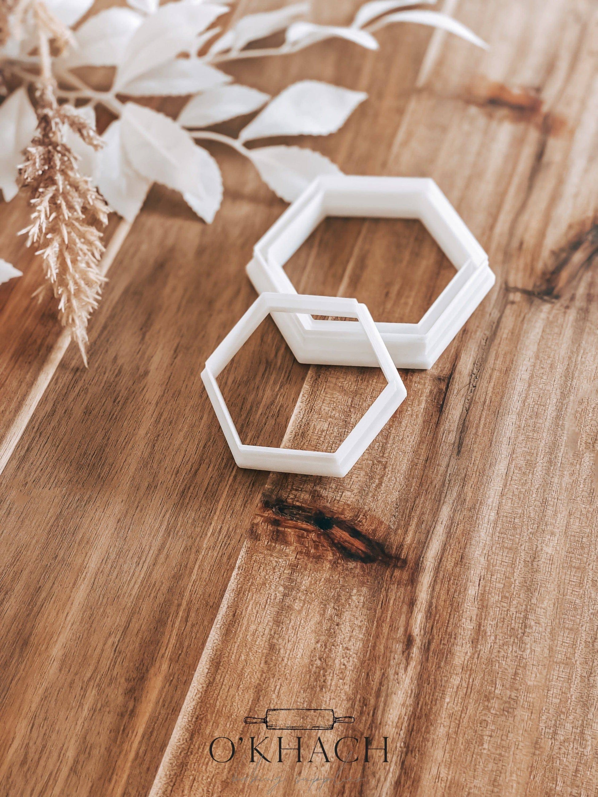 6cm Hexagon Cookie Cutter - O'Khach Baking Supplies