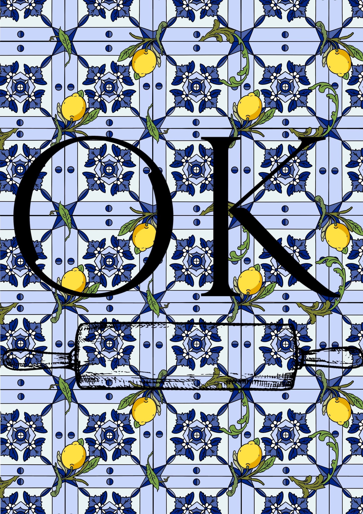 Positano Tiles 1 Edible Image - O'Khach Baking Supplies