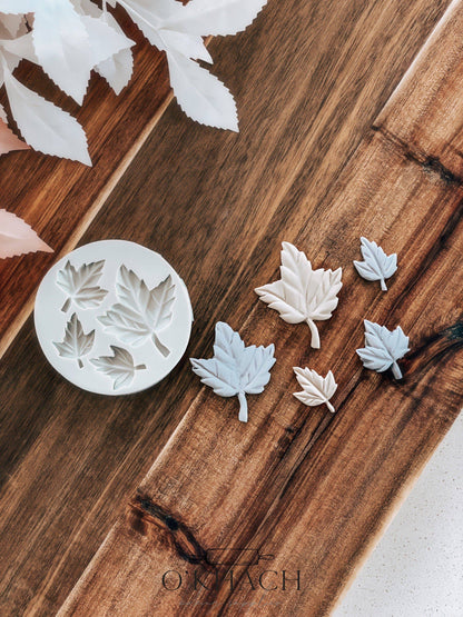 Autumn Leaves - Silicone Mould - Perfect for Fondant, Chocolate, & Cake Decorating