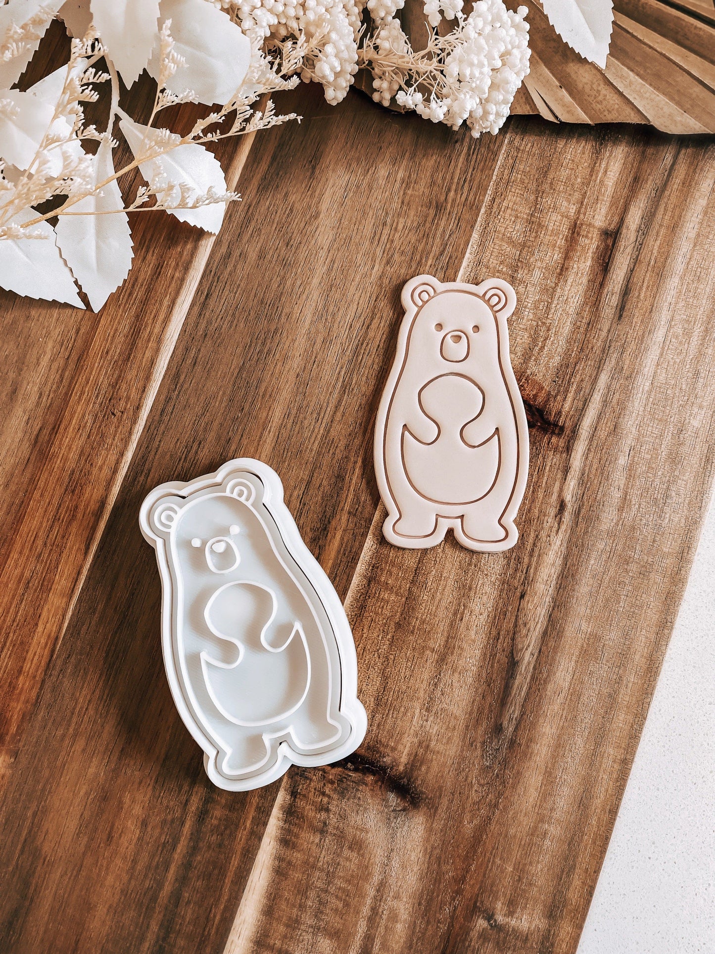 Beary - Cookie Stamp and Cutter - Ideal for Fondant & Sugar Cookies