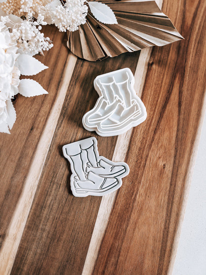 Daddy's Shoes Cookie Stamp & Cutter - O'Khach Baking Supplies