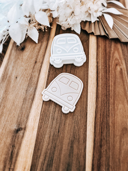 Combi Van (Front) - Cookie Stamp and Cutter - Ideal for Fondant & Sugar Cookies