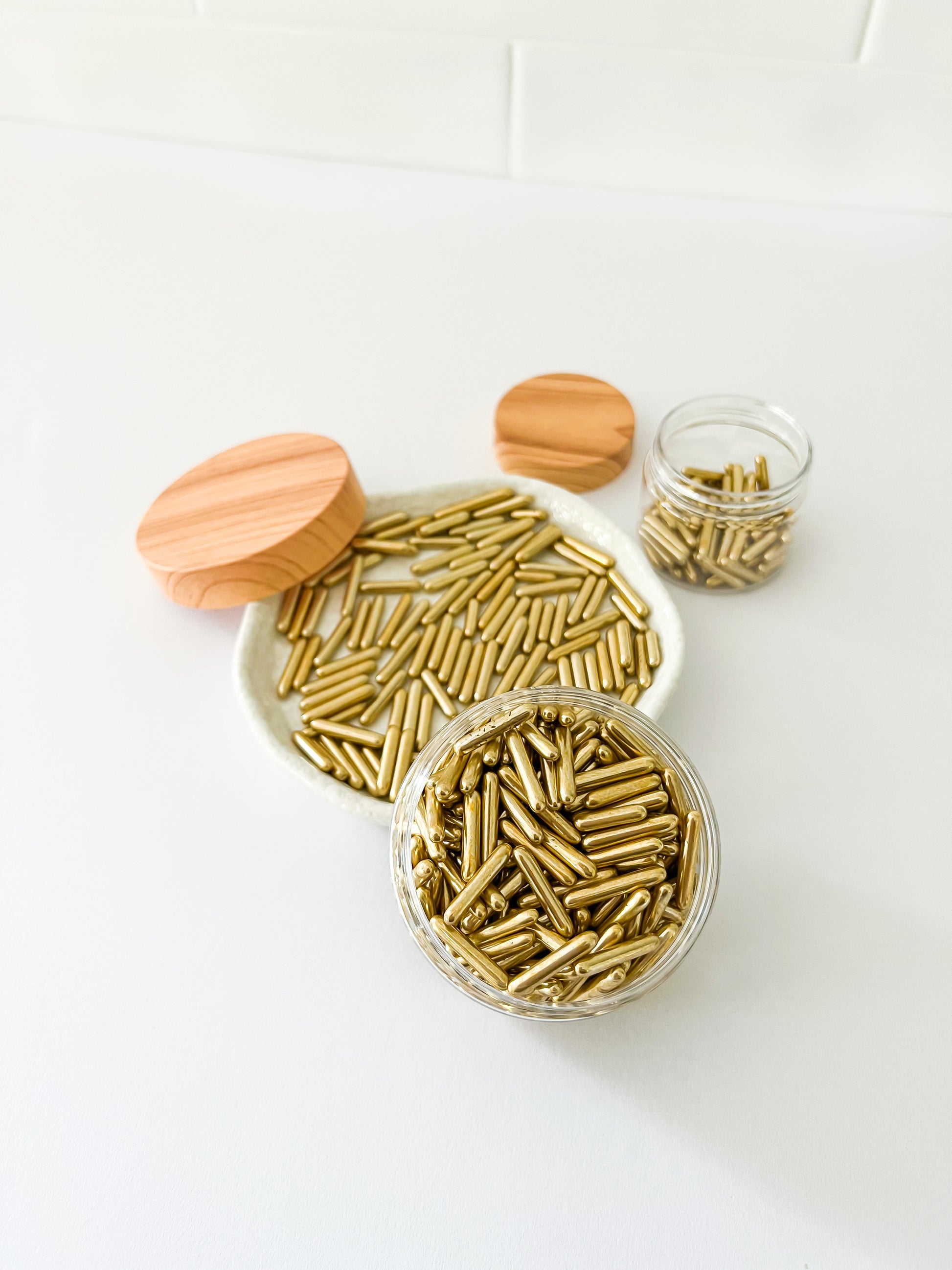 Gold Rods – Edible Sprinkles for Cakes, Cookies & Cupcakes