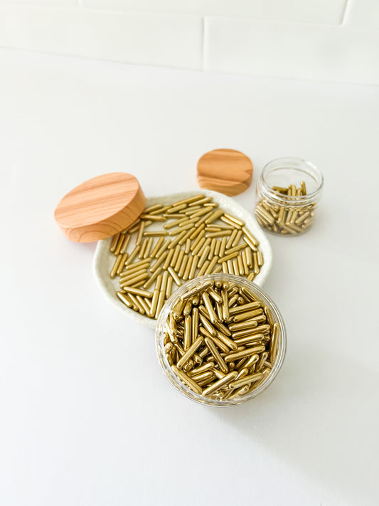 Gold Rods – Edible Sprinkles for Cakes, Cookies & Cupcakes