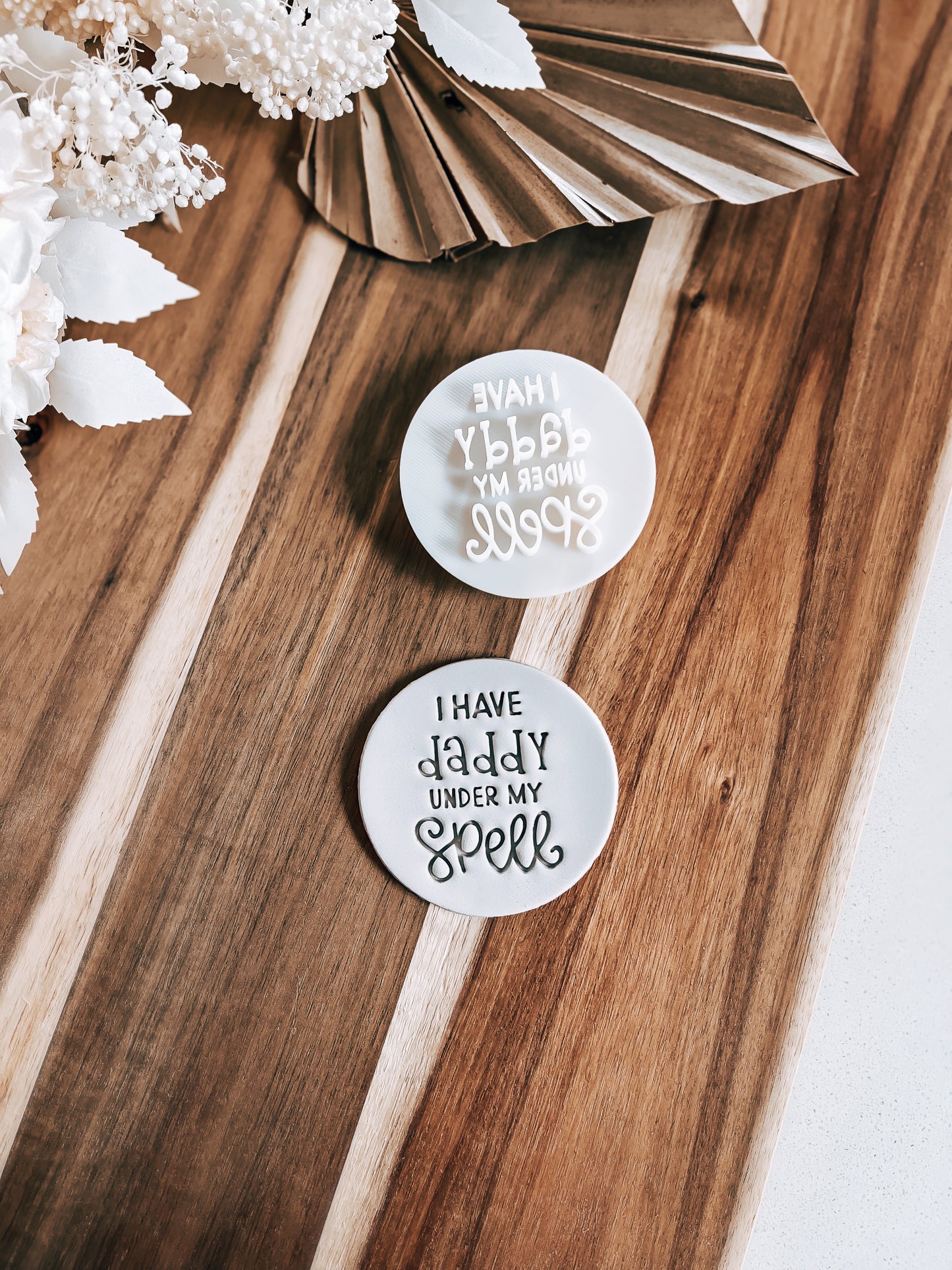 I Have Daddy Under My Spell Cookie Stamp - Premium Stamp from O'Khach Baking Supplies - Just $11.00! Shop now at O'Khach Baking Supplies