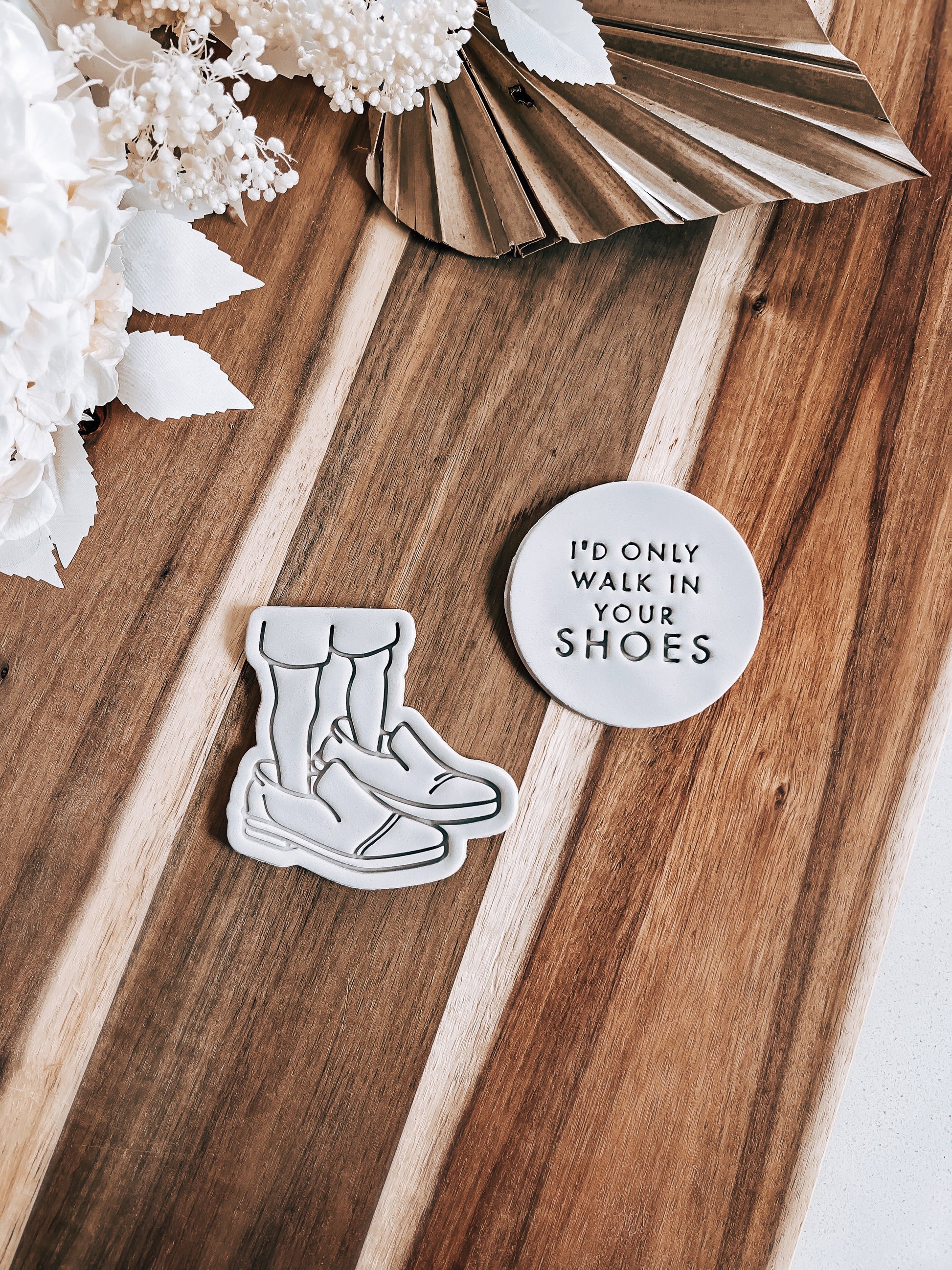 Daddy's Shoes Cookie Stamp & Cutter - Premium Stamp & Cutter from O'Khach Baking Supplies - Just $20.00! Shop now at O'Khach Baking Supplies