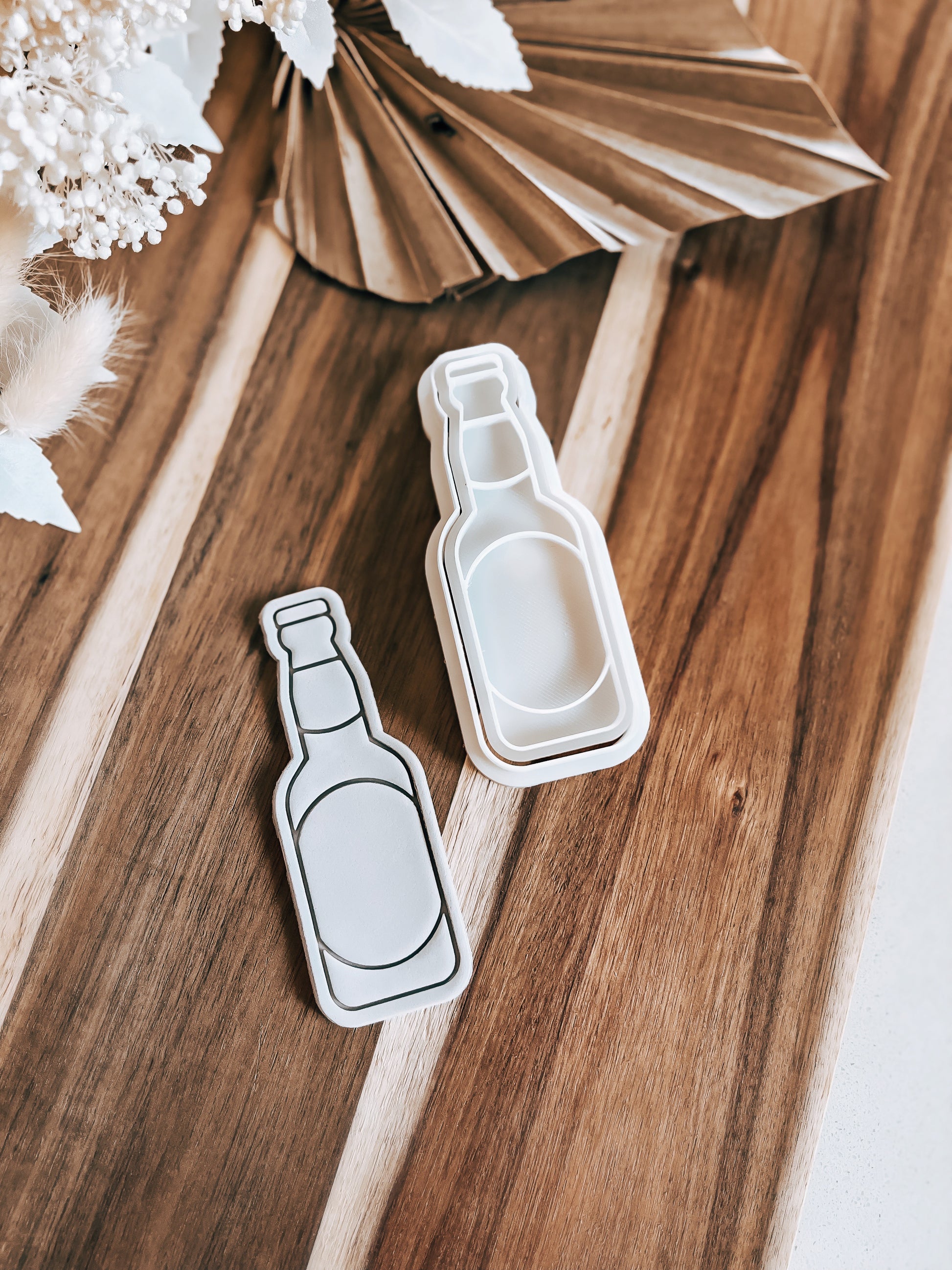 Beer Bottle Cookie Stamp and Cutter - Premium Stamp & Cutter from O'Khach Baking Supplies - Just $17.00! Shop now at O'Khach Baking Supplies