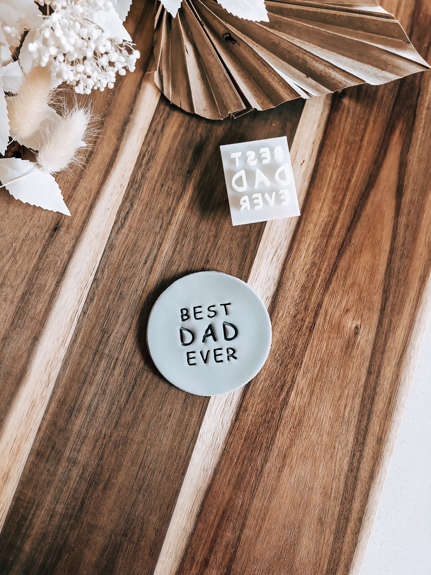 Best Dad Ever Cookie Stamp - Premium Stamp from O'Khach Baking Supplies - Just $10.00! Shop now at O'Khach Baking Supplies