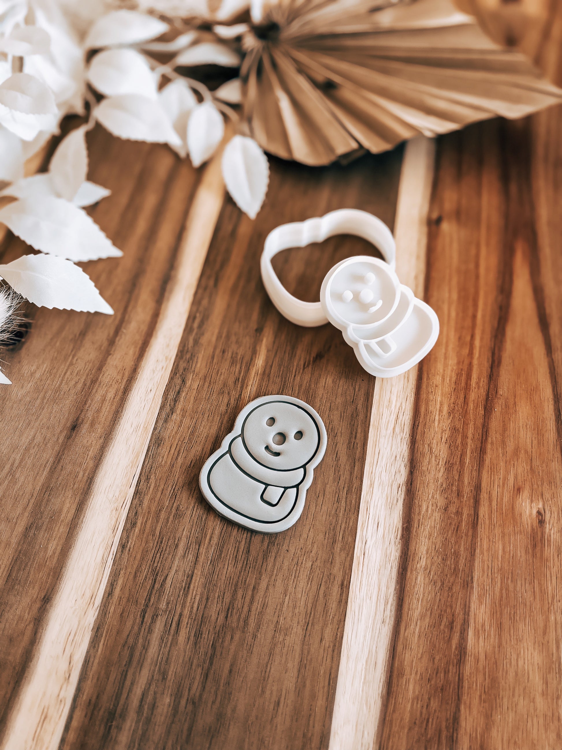 Mini Snowman - Cookie Stamp & Cutter - Fondant & Sugar Cookies