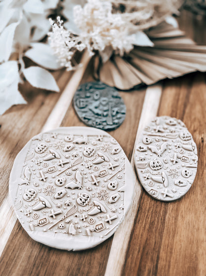 Halloween Pattern 'UP' - Cookie Stamp - Fondant & Sugar Cookies