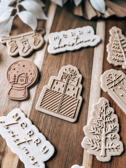 Christmas Fireplace 'UP' - Cookie Stamp & Cutter - Fondant & Sugar Cookies