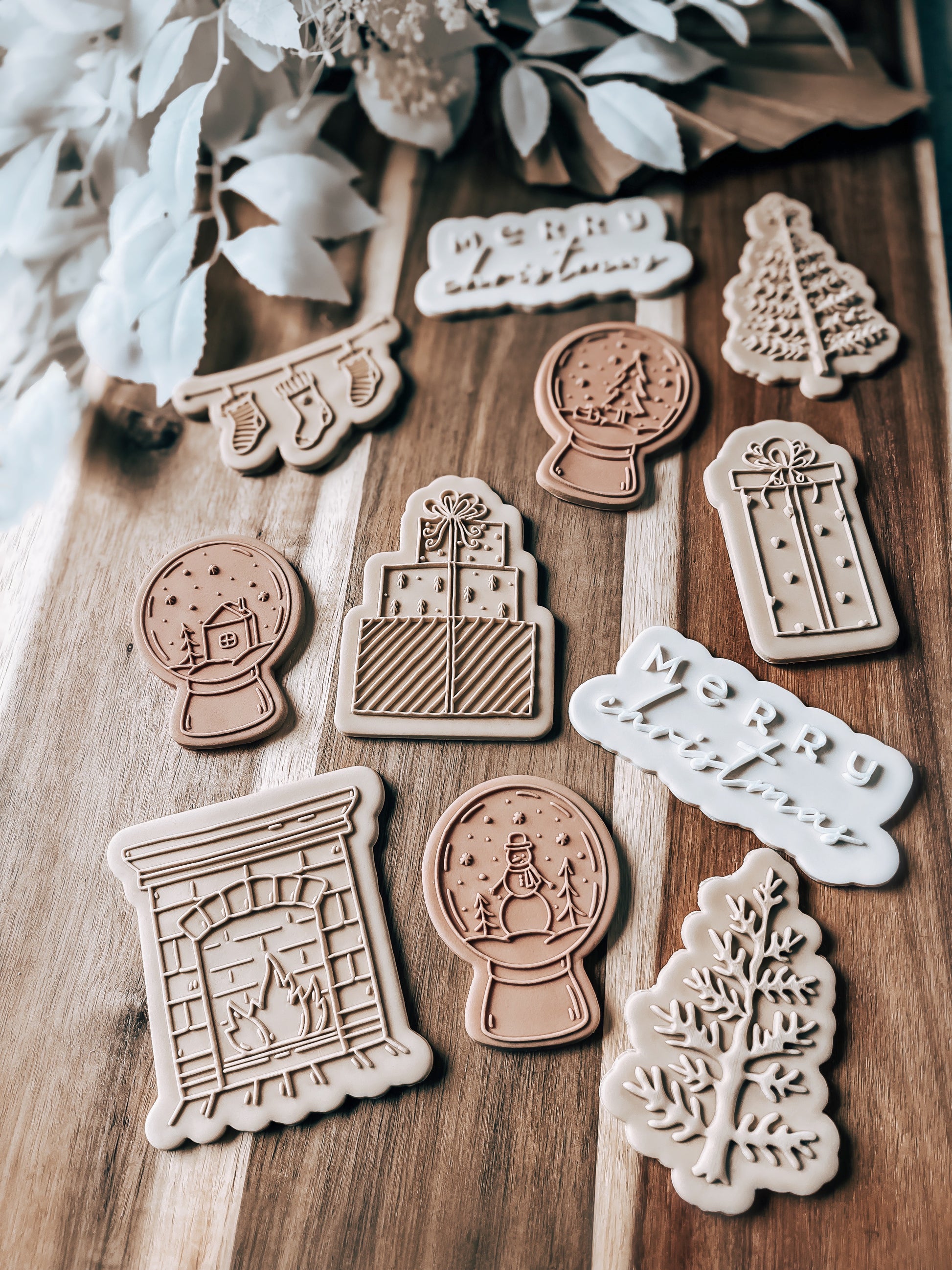 Christmas Fireplace 'UP' - Cookie Stamp & Cutter - Fondant & Sugar Cookies