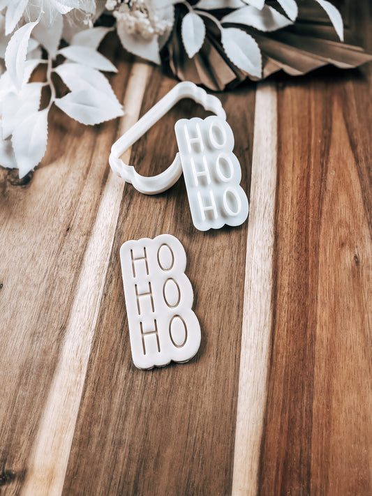 Ho Ho Ho Cookie Stamp & Cutter - Premium Stamp from O'Khach Baking Supplies - Just $17.99! Shop now at O'Khach Baking Supplies