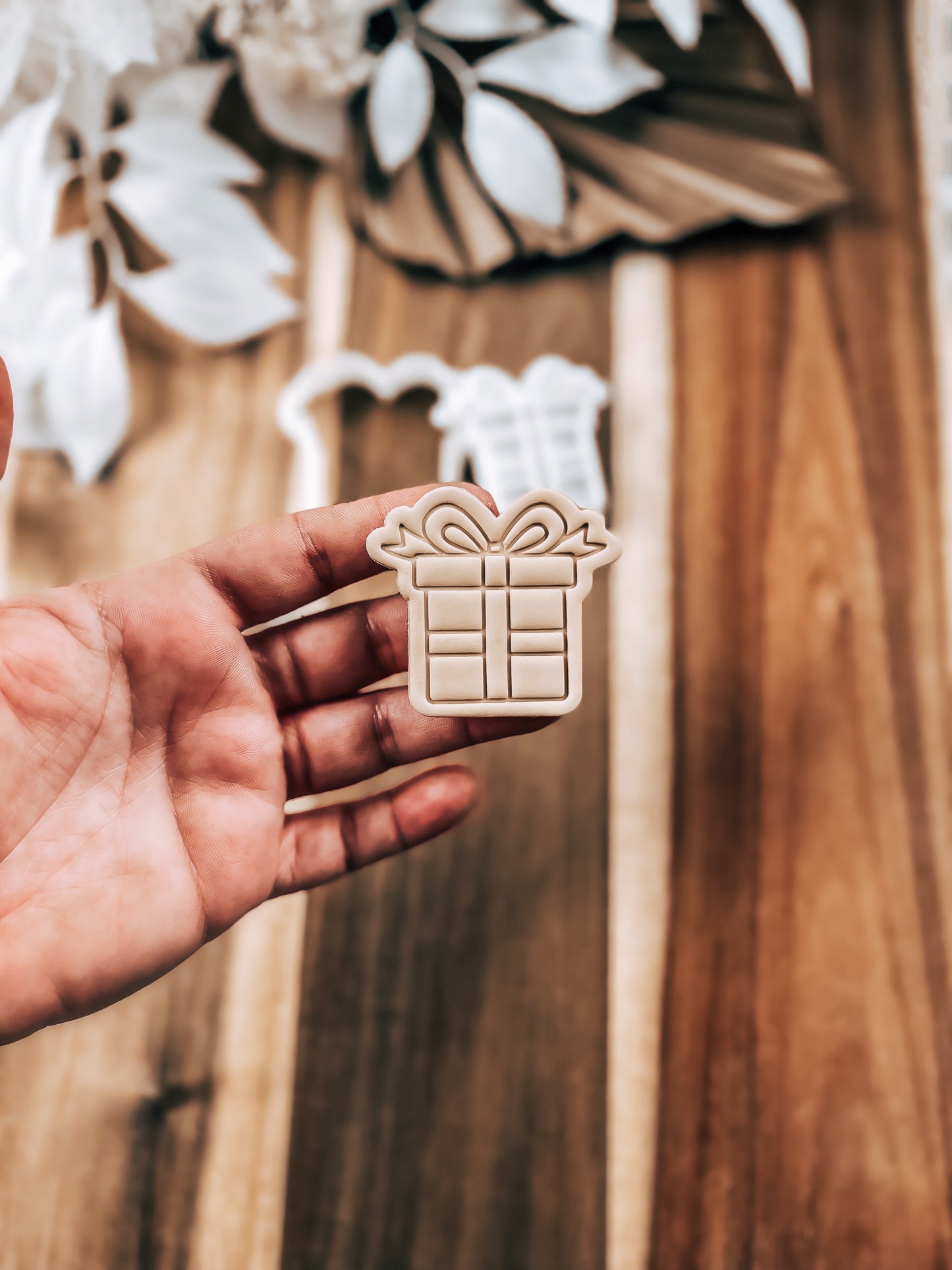 Mini Present - Cookie Stamp & Cutter - Fondant & Sugar Cookies