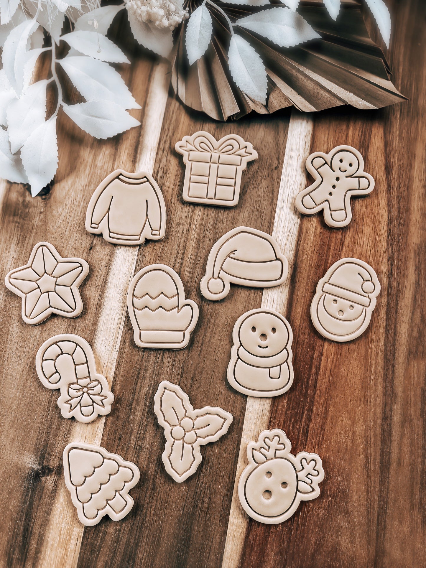 Mini Gingerbread Man - Cookie Stamp & Cutter - Fondant & Sugar Cookies