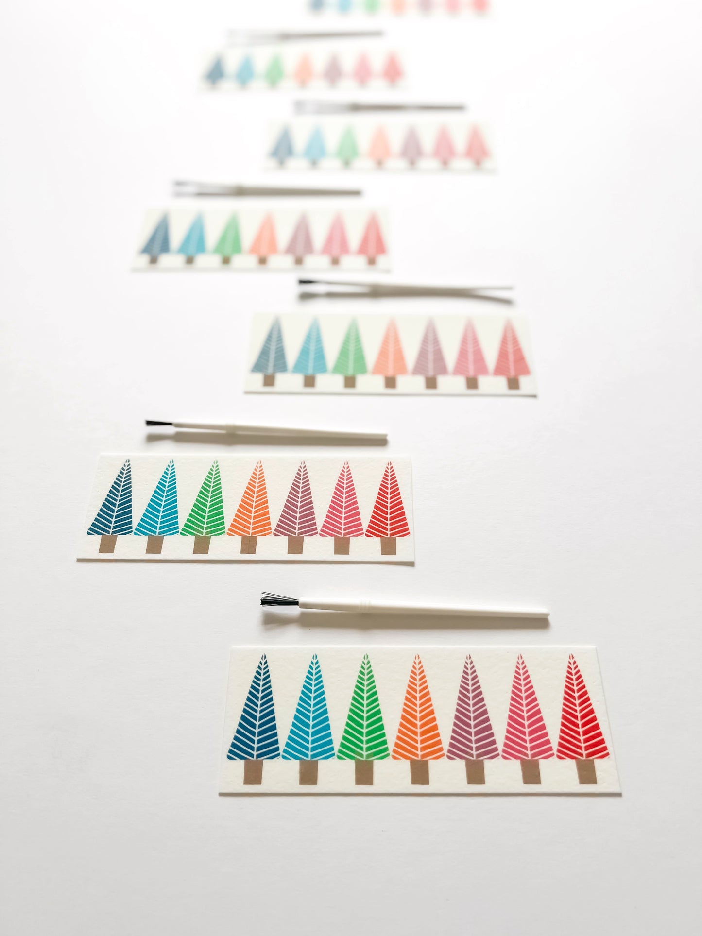 CHRISTMAS TREES Paint Your Own (PYO) Edible Paint Palettes - Paint Brush included - Premium PYO from O'Khach Baking Supplies - Just $24.99! Shop now at O'Khach Baking Supplies