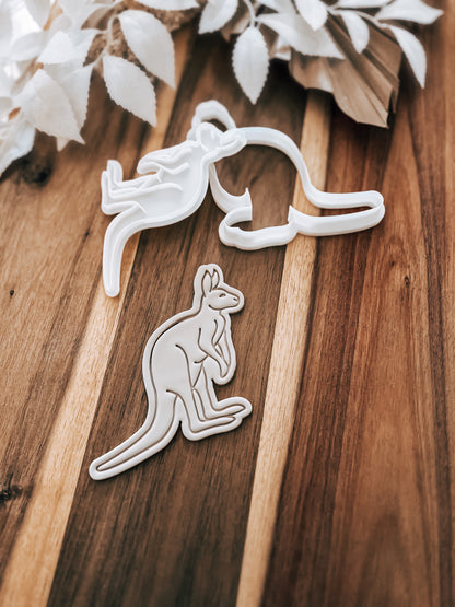 Kangaroo Cookie Cutter and Fondant Embosser - Premium Cutter and Stamp from O'Khach Baking Supplies - Just $20.00! Shop now at O'Khach Baking Supplies