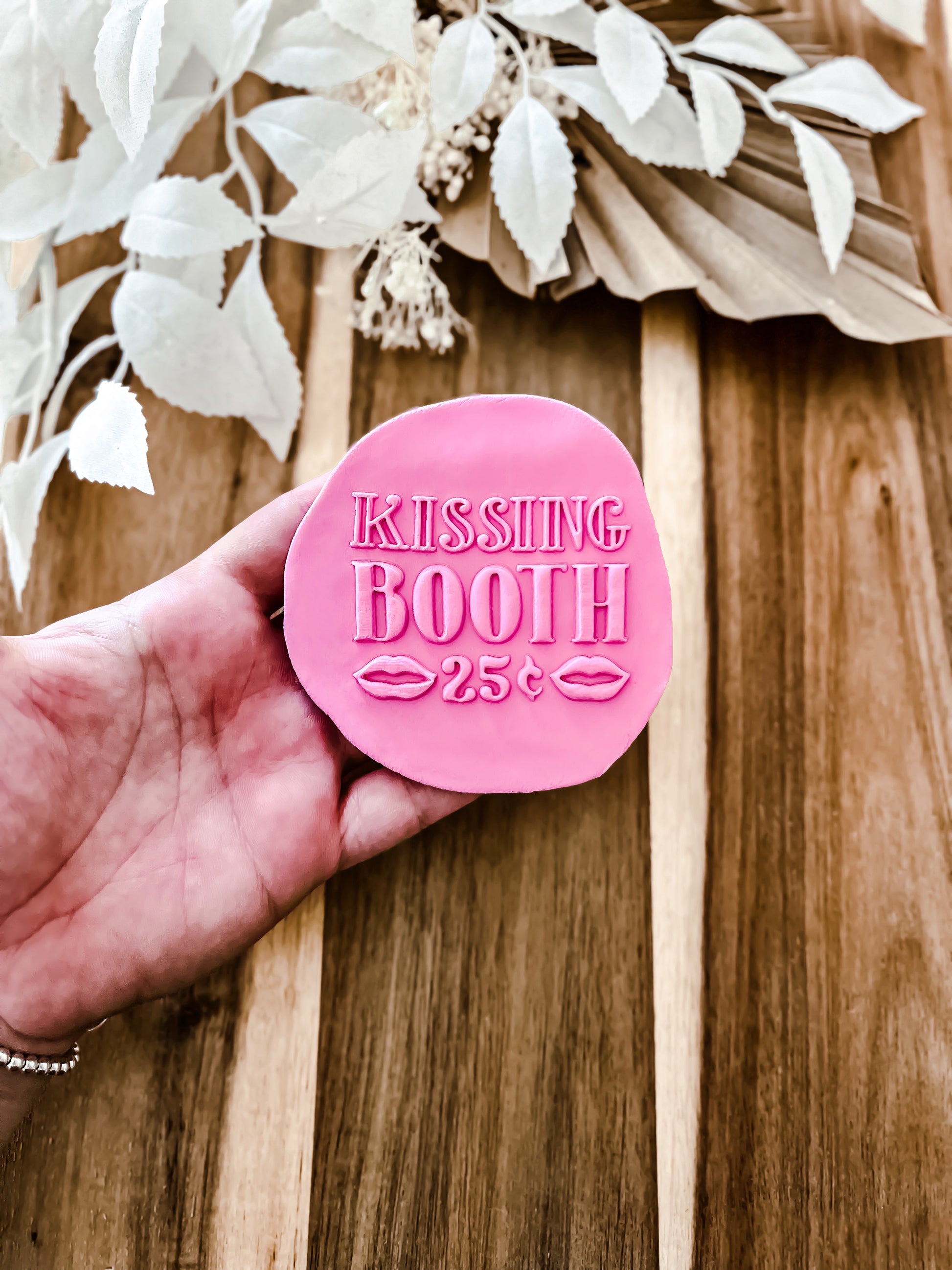 Kissing Booth 'UP' Cookie Stamp - Premium acrylic stamp from O'Khach Baking Supplies - Just $19.99! Shop now at O'Khach Baking Supplies