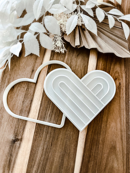 Giant Heart Cookie Stamp & Cutter - Premium Stamp from O'Khach Baking Supplies - Just $29.99! Shop now at O'Khach Baking Supplies