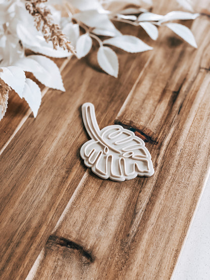 Monstera Leaf 'UP' Stamp and Cutter - Premium Cutter and Stamp from O'Khach Baking Supplies - Just $27.99! Shop now at O'Khach Baking Supplies