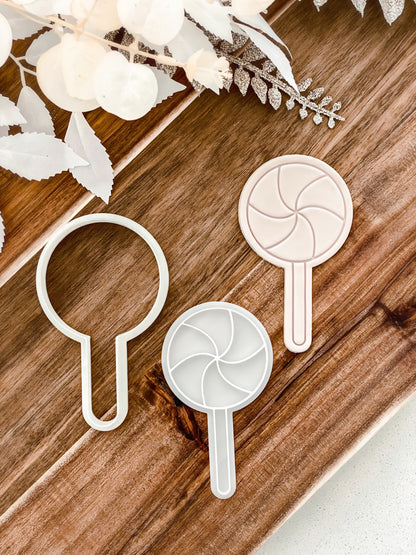 Lollypop Cookie Stamp and Cutter - Premium Cutter and Stamp from O'Khach Baking Supplies - Just $16.99! Shop now at O'Khach Baking Supplies