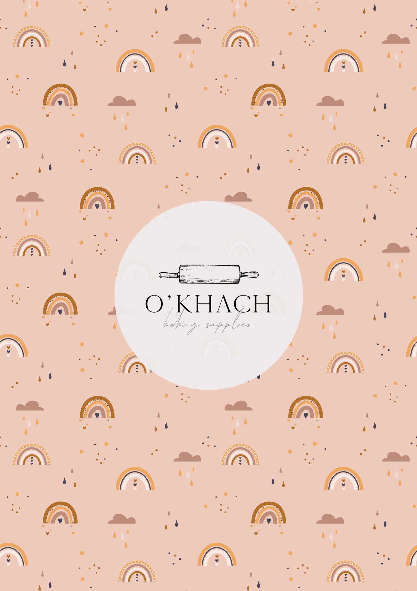 Bohemian Life Pattern No.17 - Edible Image - Premium Edible Image from O'Khach Baking Supplies - Just $16.99! Shop now at O'Khach Baking Supplies