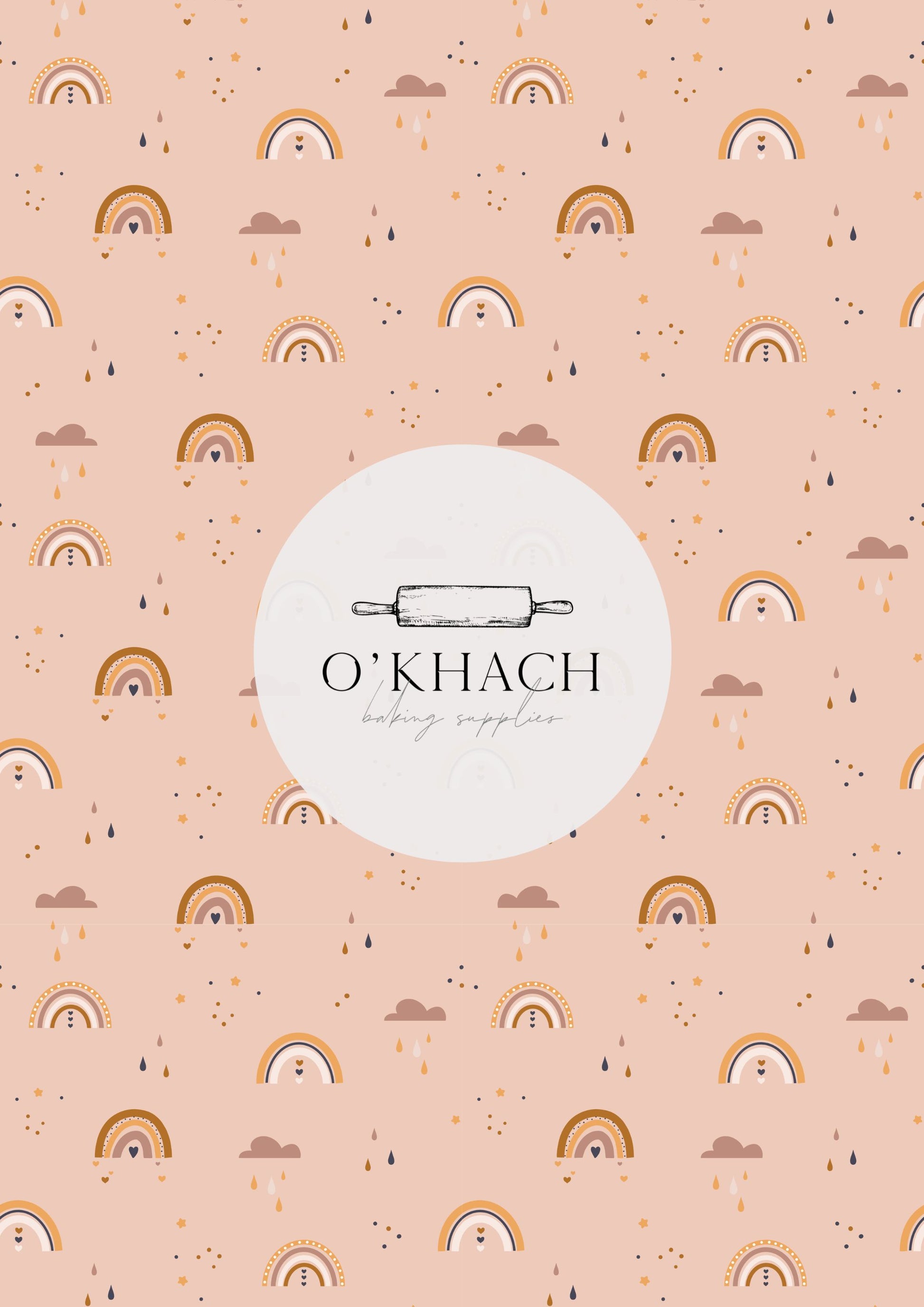 Bohemian Life Pattern No.17 - Edible Image - Premium Edible Image from O'Khach Baking Supplies - Just $16.99! Shop now at O'Khach Baking Supplies