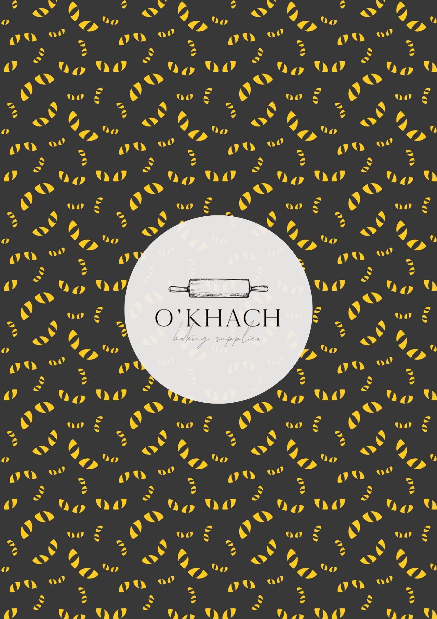 Cat Eyes Pattern - Edible Image - Premium Edible Image from O'Khach Baking Supplies - Just $16.99! Shop now at O'Khach Baking Supplies