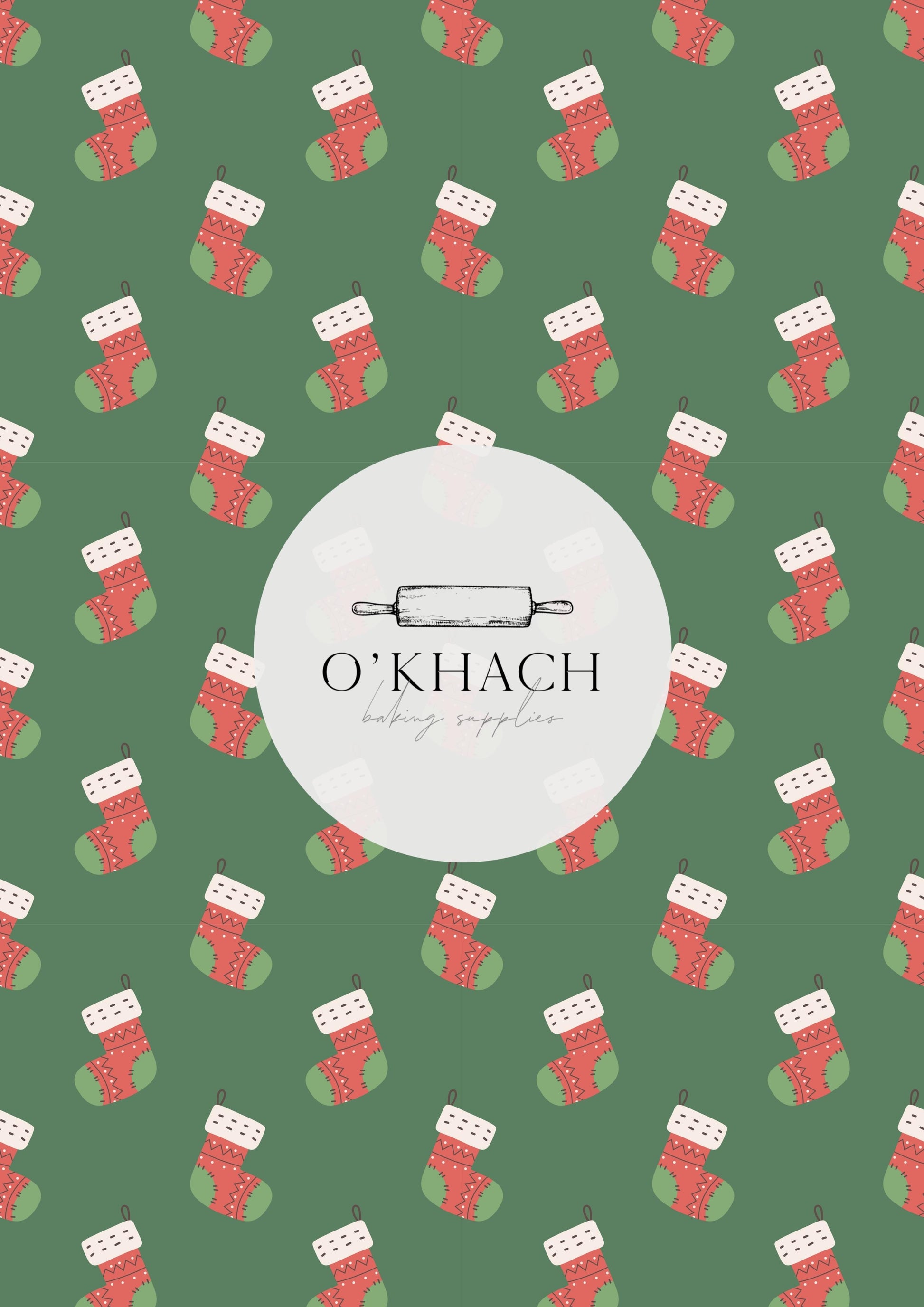 Christmas Details Pattern No.1 - Edible Image - Premium Edible Image from O'Khach Baking Supplies - Just $16.99! Shop now at O'Khach Baking Supplies