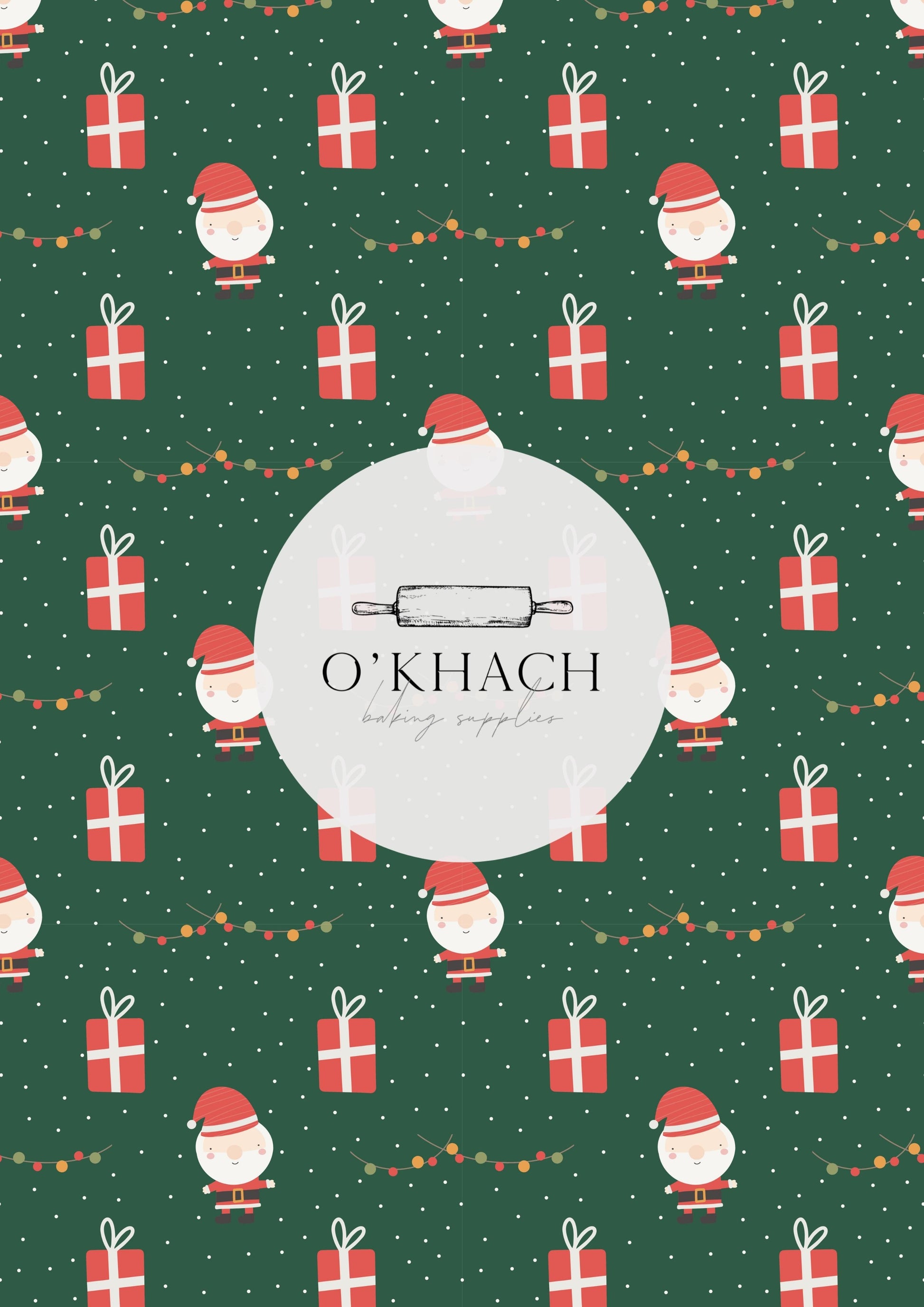 Christmas Details Pattern No.11 - Edible Image - Premium Edible Image from O'Khach Baking Supplies - Just $16.99! Shop now at O'Khach Baking Supplies