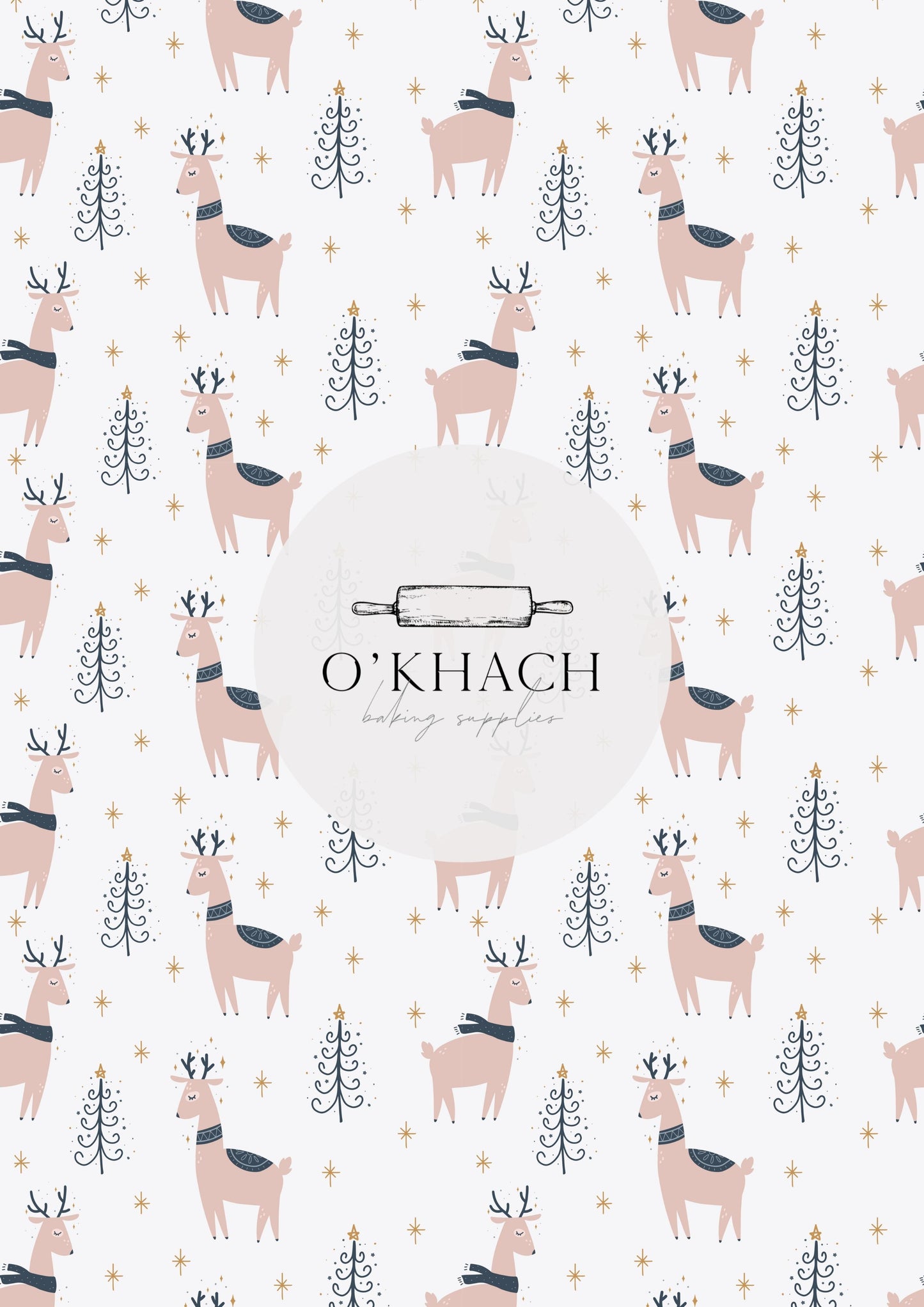 Christmas Details Pattern No.17 - Edible Image - Premium Edible Image from O'Khach Baking Supplies - Just $16.99! Shop now at O'Khach Baking Supplies