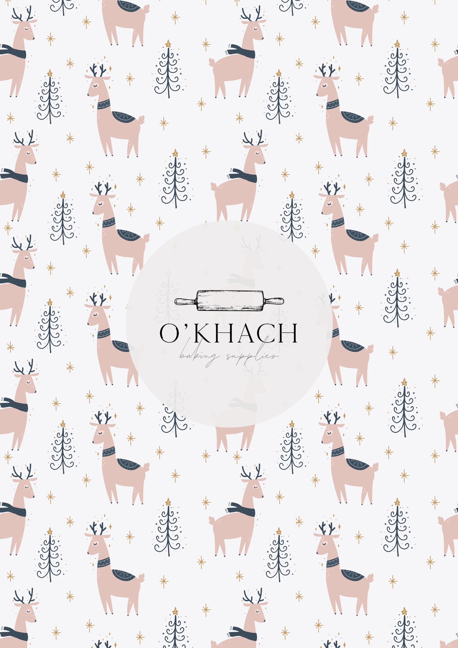 Christmas Details Pattern No.17 - Edible Image - Premium Edible Image from O'Khach Baking Supplies - Just $16.99! Shop now at O'Khach Baking Supplies