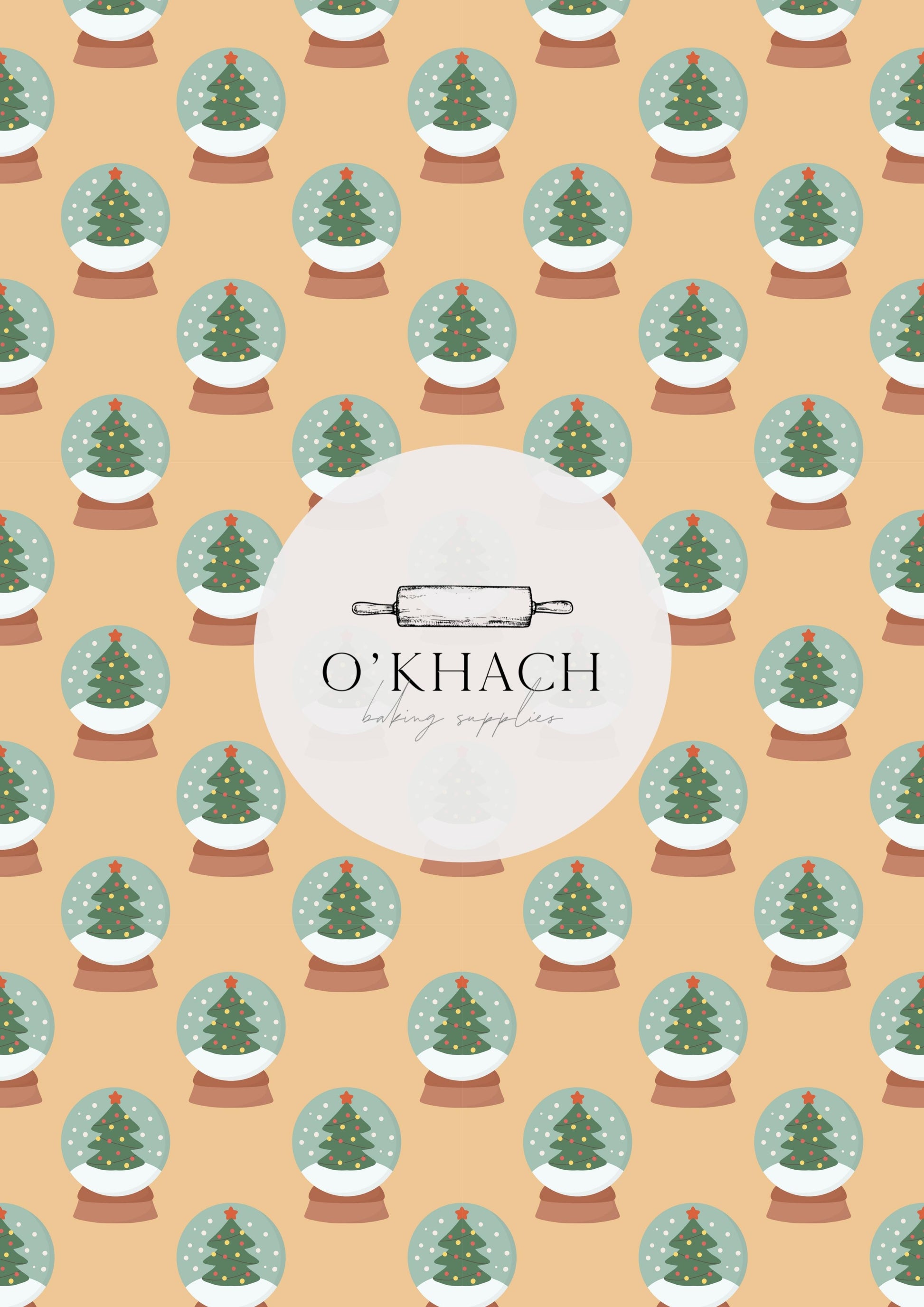 Christmas Details Pattern No.2 - Edible Image - Premium Edible Image from O'Khach Baking Supplies - Just $16.99! Shop now at O'Khach Baking Supplies