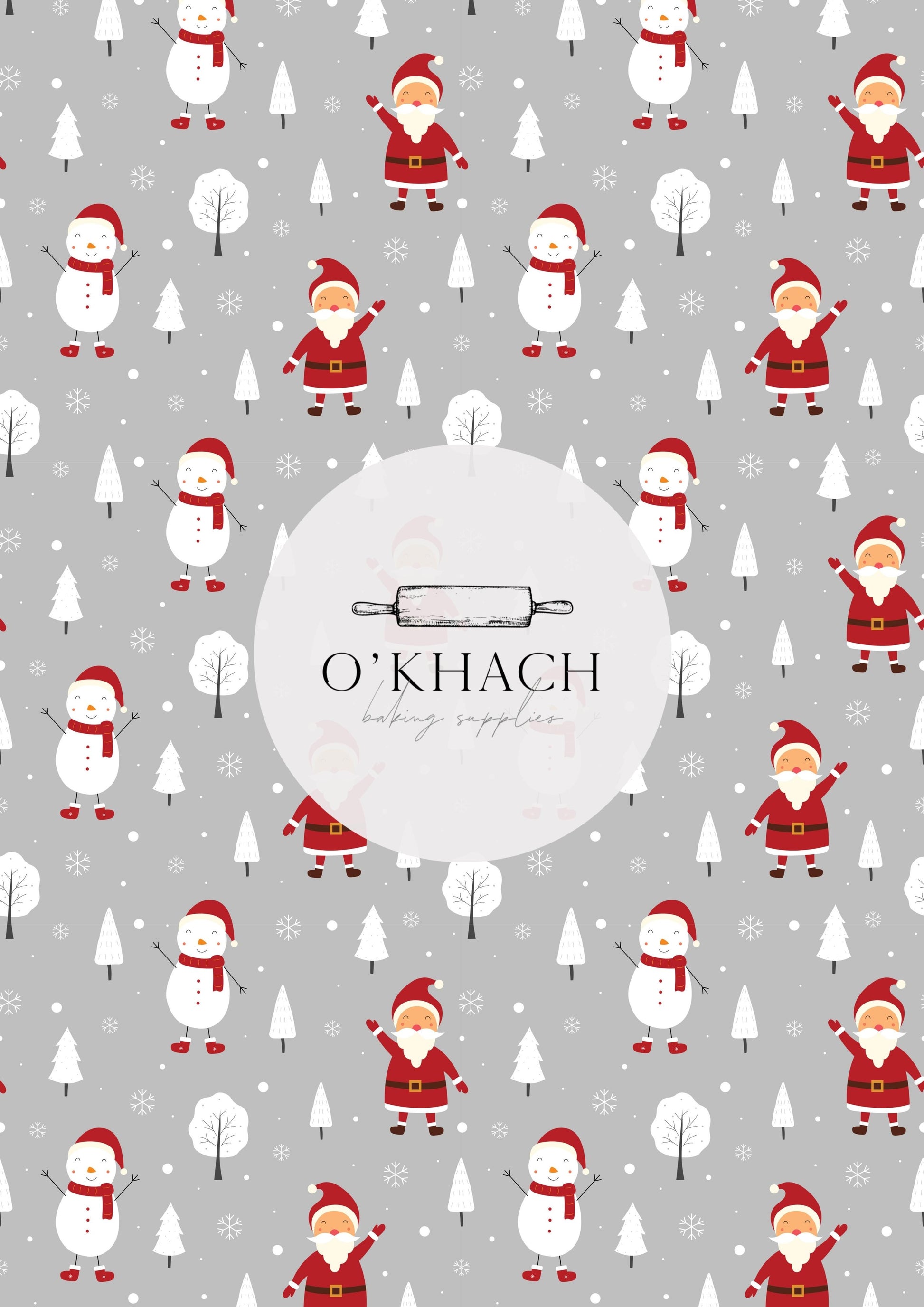 Christmas Details Pattern No.39 - Edible Image - Premium Edible Image from O'Khach Baking Supplies - Just $16.99! Shop now at O'Khach Baking Supplies