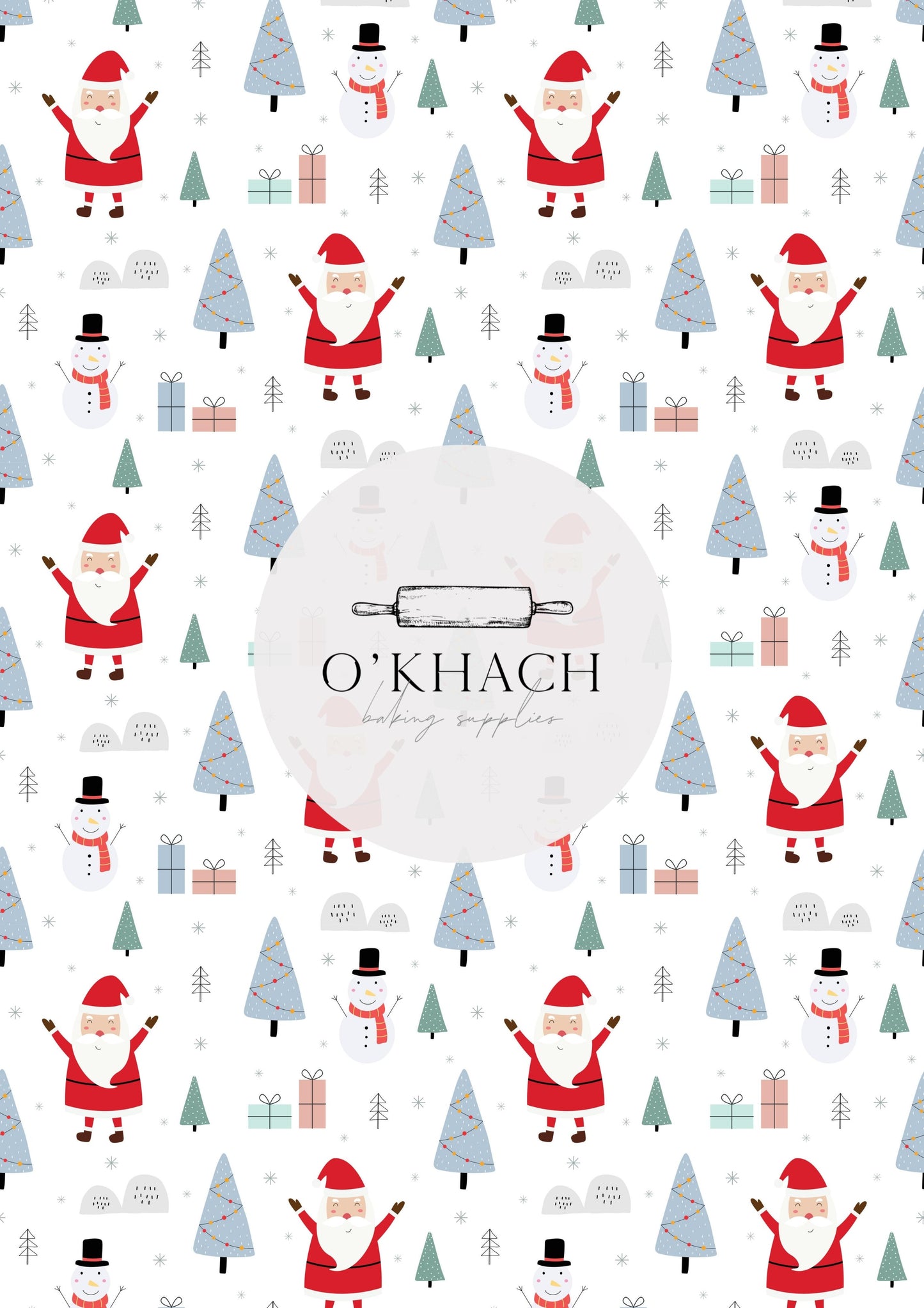 Christmas Details Pattern No.41 - Edible Image - Premium Edible Image from O'Khach Baking Supplies - Just $16.99! Shop now at O'Khach Baking Supplies