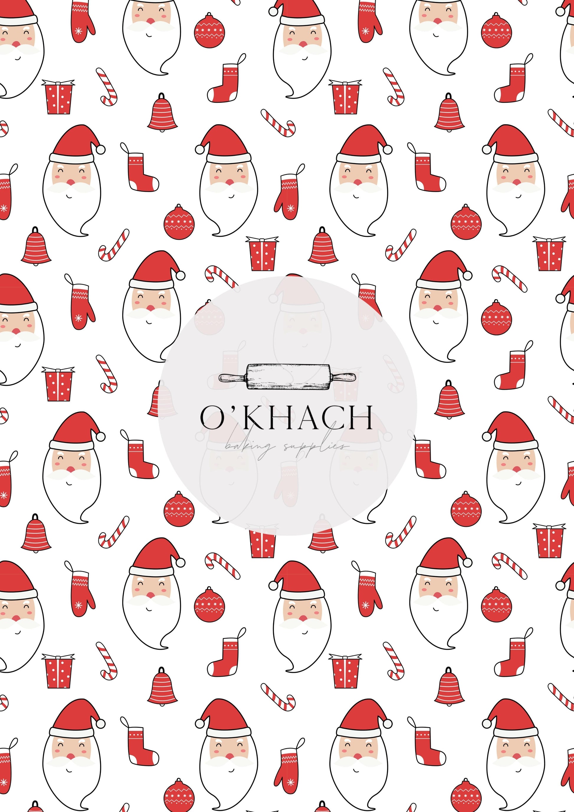 Christmas Details Pattern No.43 - Edible Image - Premium Edible Image from O'Khach Baking Supplies - Just $16.99! Shop now at O'Khach Baking Supplies