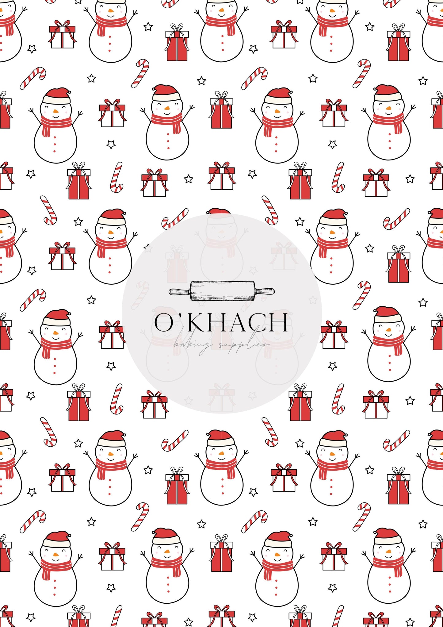 Christmas Details Pattern No.47 - Edible Image - Premium Edible Image from O'Khach Baking Supplies - Just $16.99! Shop now at O'Khach Baking Supplies