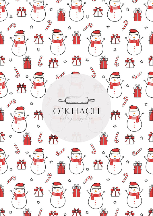 Christmas Details Pattern No.47 - Edible Image - Premium Edible Image from O'Khach Baking Supplies - Just $16.99! Shop now at O'Khach Baking Supplies