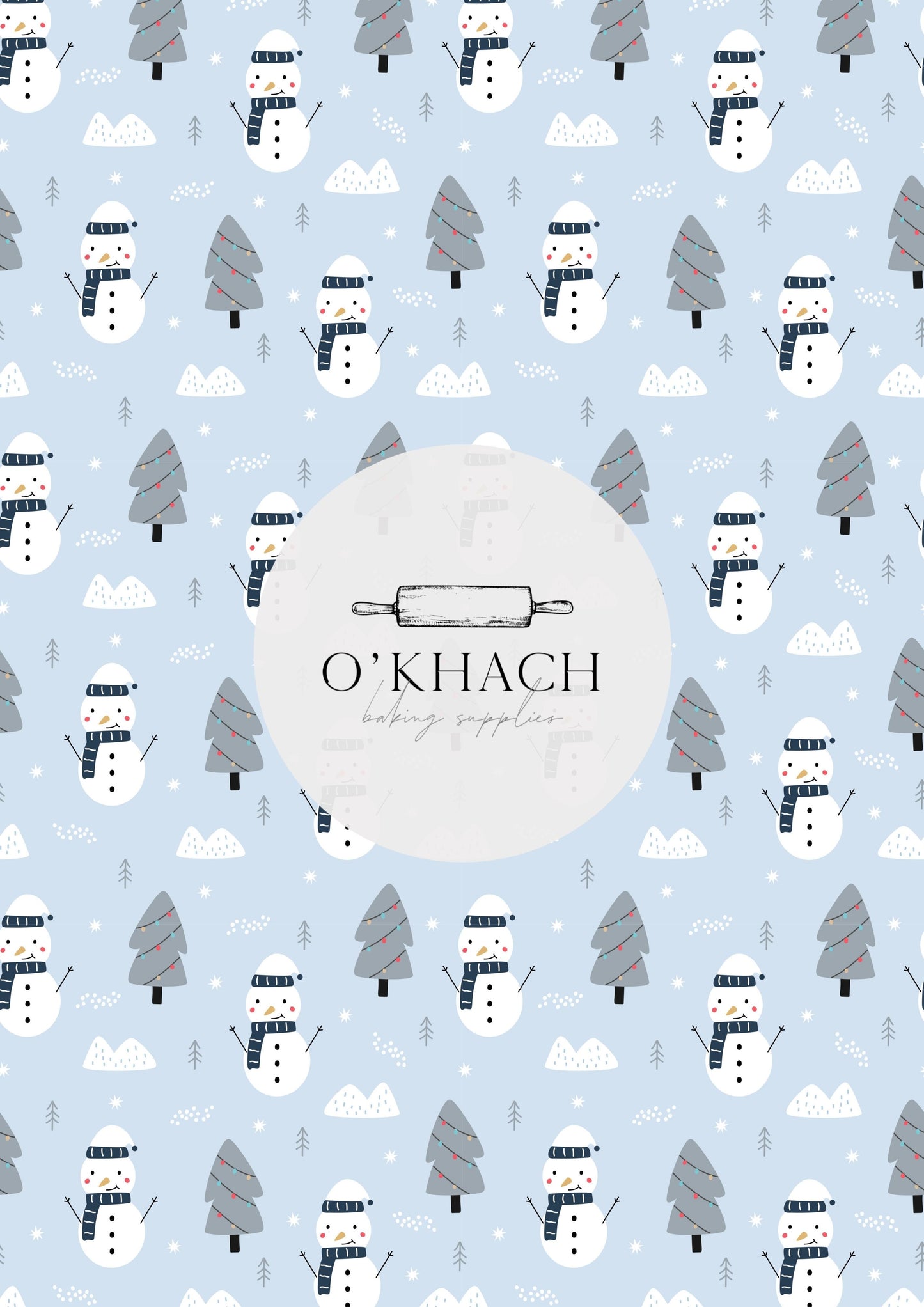 Christmas Details Pattern No.49 - Edible Image - Premium Edible Image from O'Khach Baking Supplies - Just $16.99! Shop now at O'Khach Baking Supplies