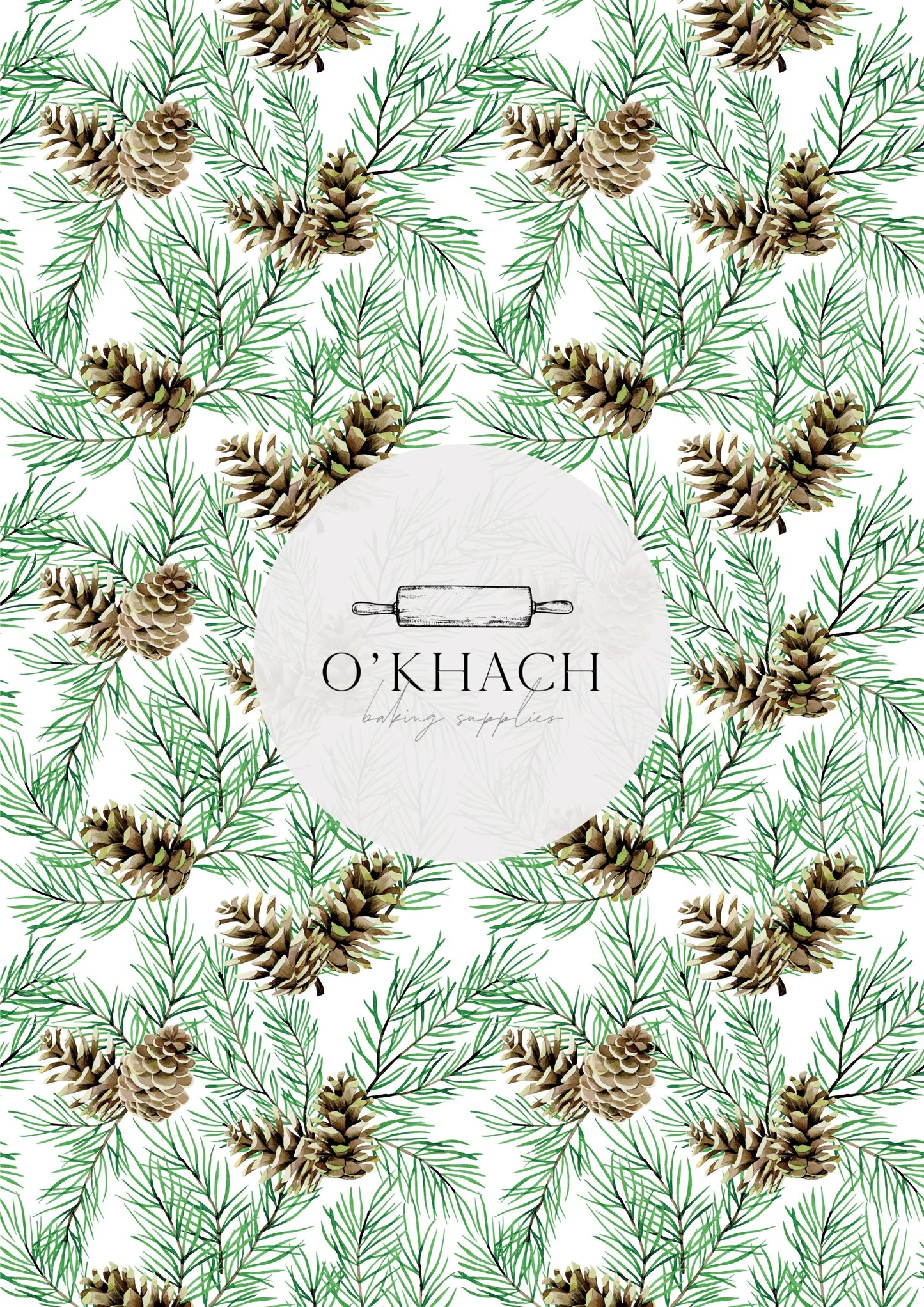 Christmas Details Pattern No.60 - Edible Image - Premium Edible Image from O'Khach Baking Supplies - Just $16.99! Shop now at O'Khach Baking Supplies