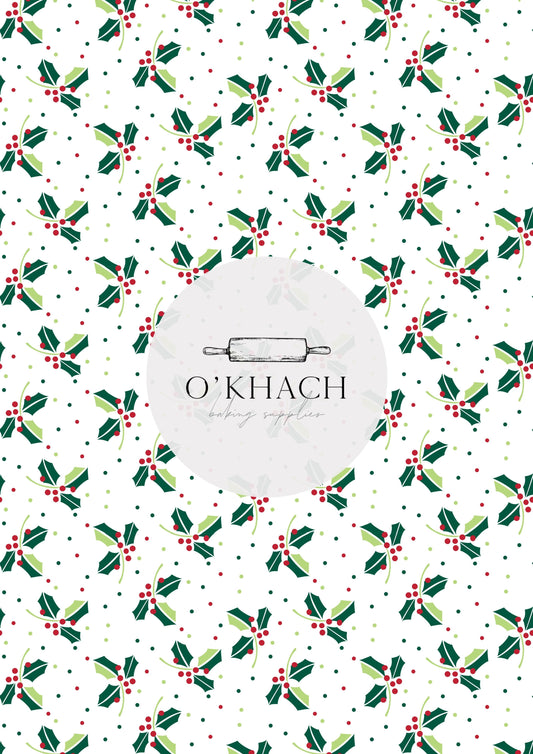 Christmas Details Pattern No.74 - Edible Image - Premium Edible Image from O'Khach Baking Supplies - Just $16.99! Shop now at O'Khach Baking Supplies