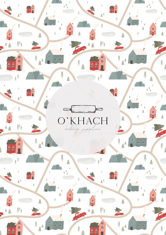 Christmas Details Pattern No.90 - Edible Image - Premium Edible Image from O'Khach Baking Supplies - Just $16.99! Shop now at O'Khach Baking Supplies