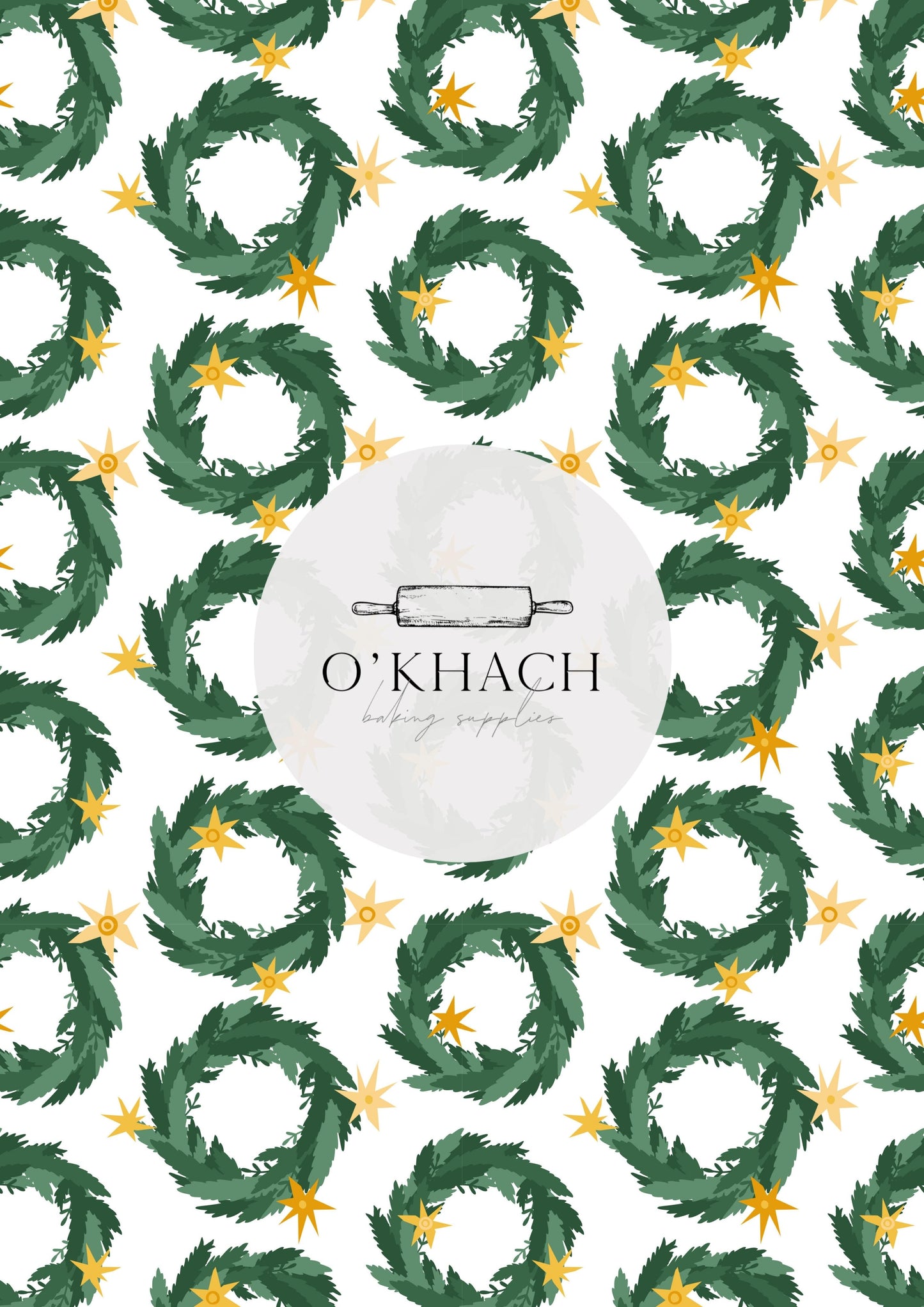 Christmas Details Pattern No.97 - Edible Image - Premium Edible Image from O'Khach Baking Supplies - Just $16.99! Shop now at O'Khach Baking Supplies