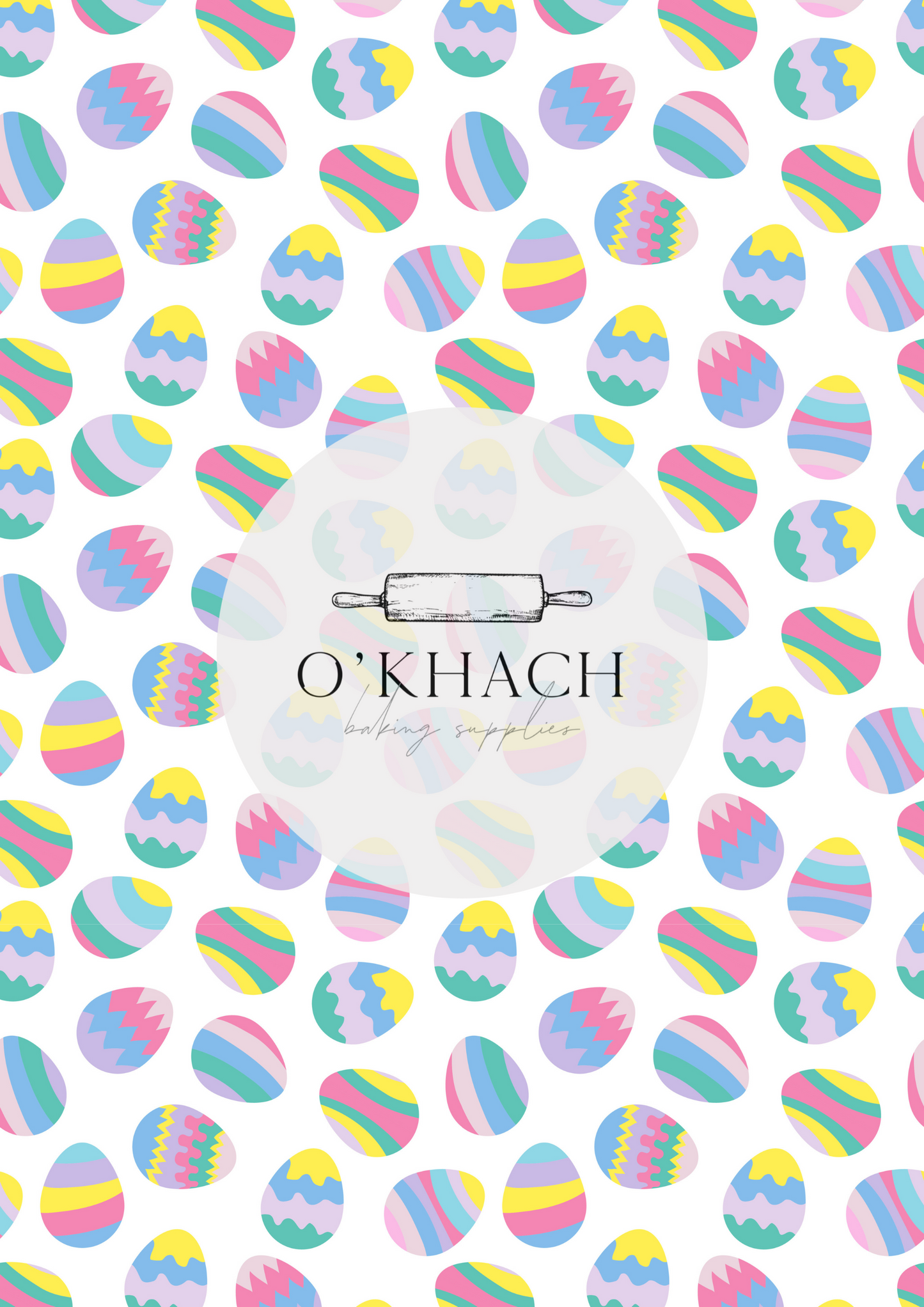 Easter Pattern No.1 - Edible Image - Premium Edible Image from O'Khach Baking Supplies - Just $16.99! Shop now at O'Khach Baking Supplies