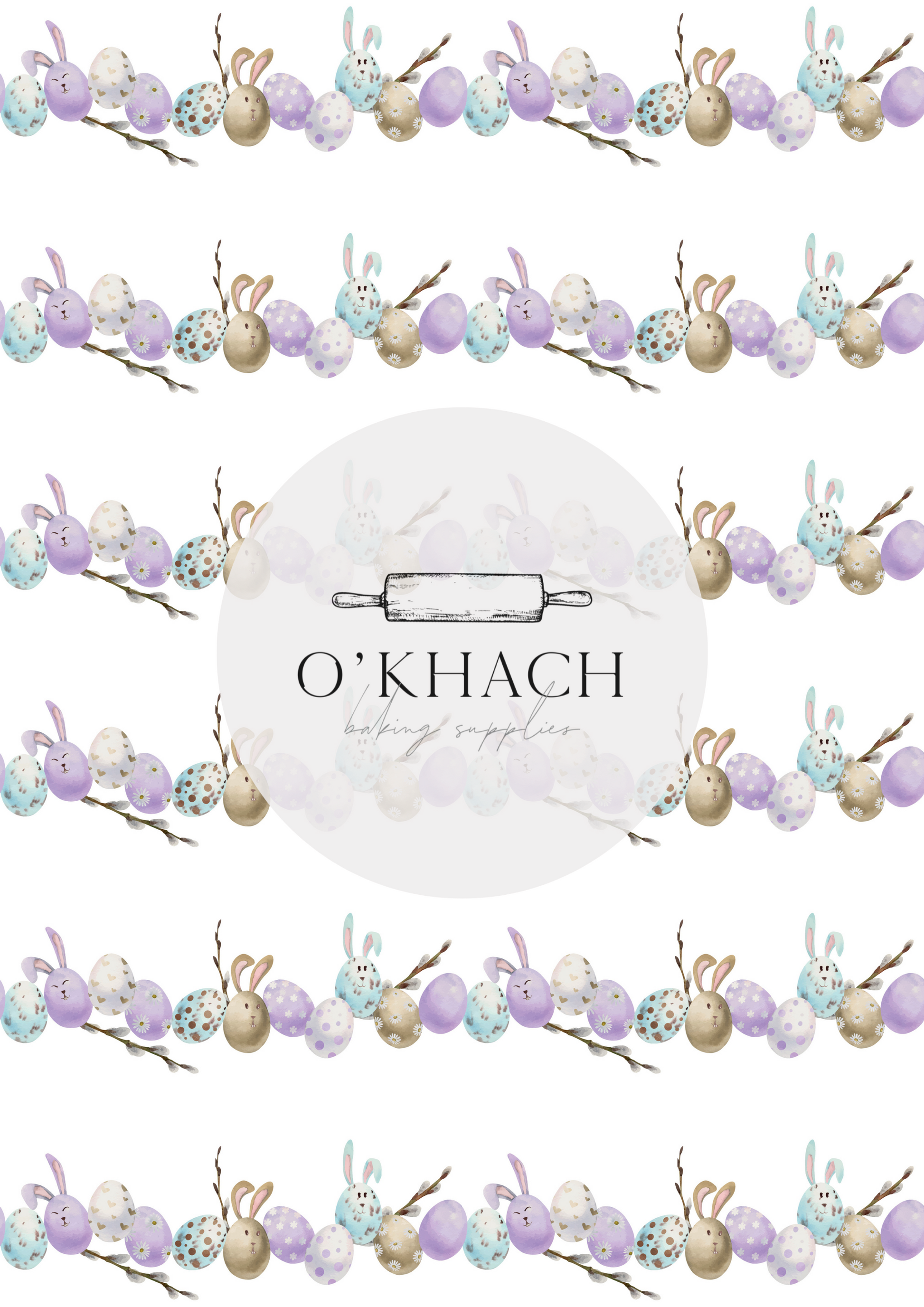 Easter Pattern No.15 - Edible Image - Premium Edible Image from O'Khach Baking Supplies - Just $16.99! Shop now at O'Khach Baking Supplies