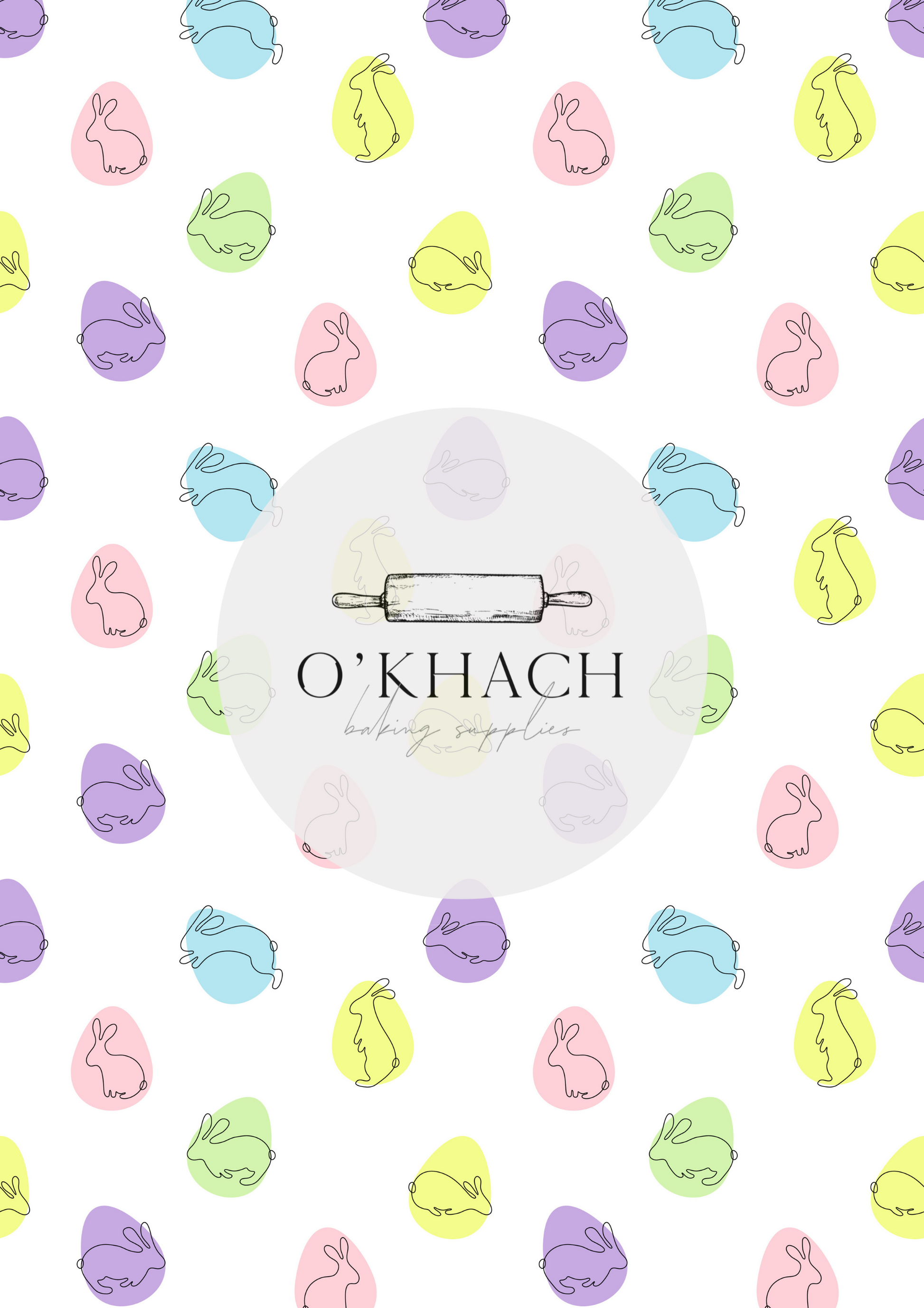 Easter Pattern No.18 - Edible Image - Premium Edible Image from O'Khach Baking Supplies - Just $16.99! Shop now at O'Khach Baking Supplies