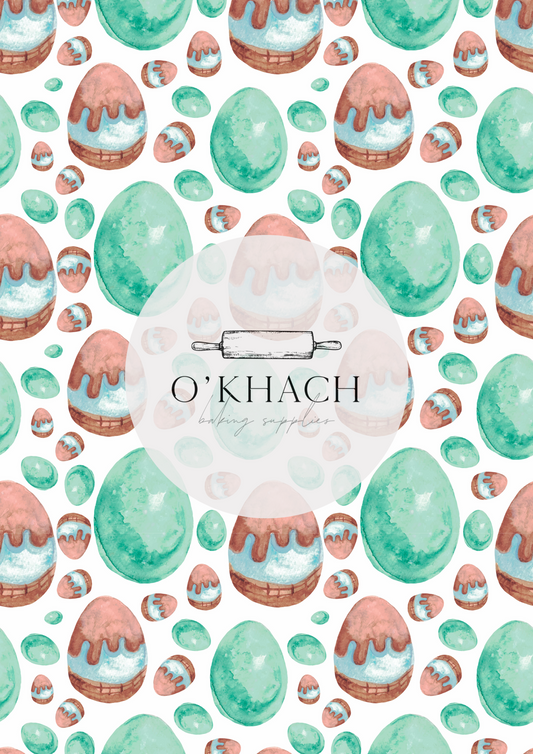 Easter Pattern No.25 - Edible Image - Premium Edible Image from O'Khach Baking Supplies - Just $16.99! Shop now at O'Khach Baking Supplies