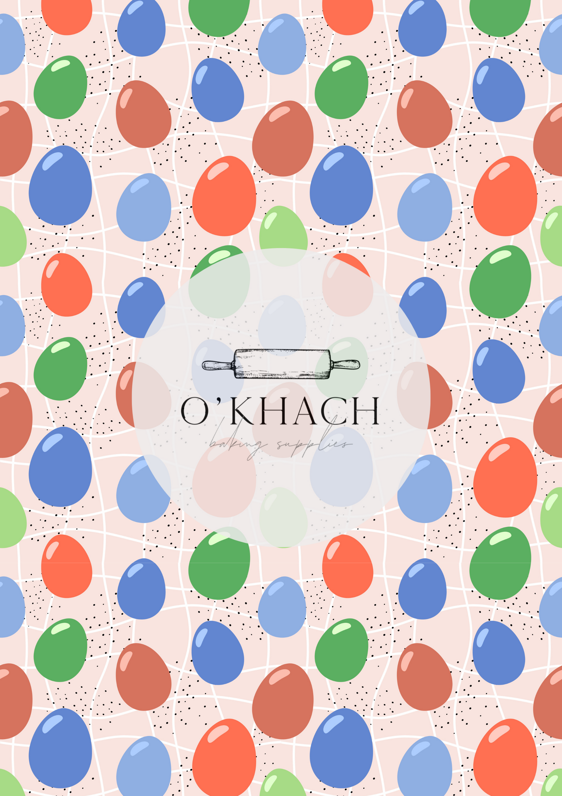 Easter Pattern No.28 - Edible Image - Premium Edible Image from O'Khach Baking Supplies - Just $16.99! Shop now at O'Khach Baking Supplies